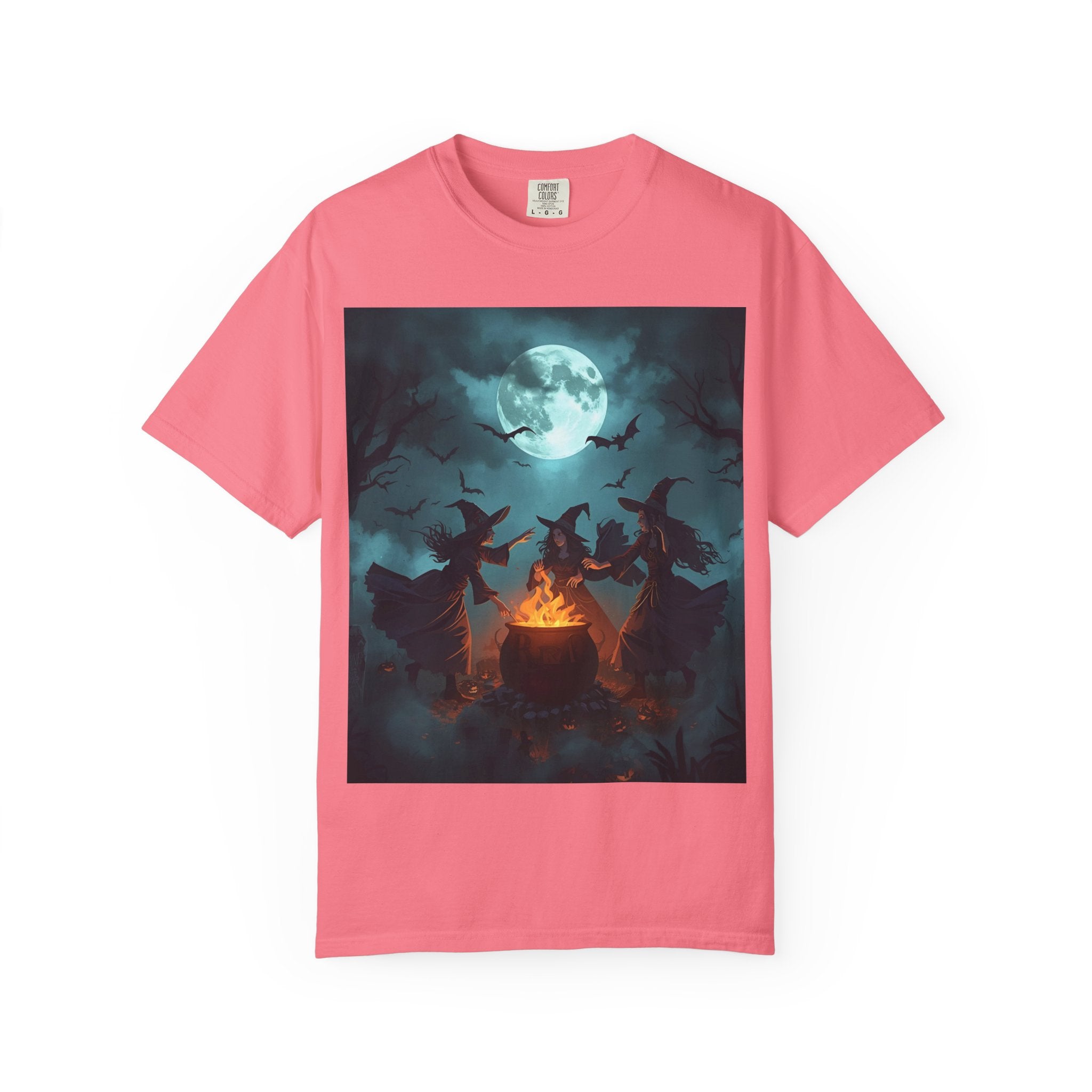 Spooky Halloween Full Moon T-Shirt - Spooky Halloween Top for Fall Celebrations, Casual Wear, Gift for Witches, Unisex Tee, Festive Graphic Shirt