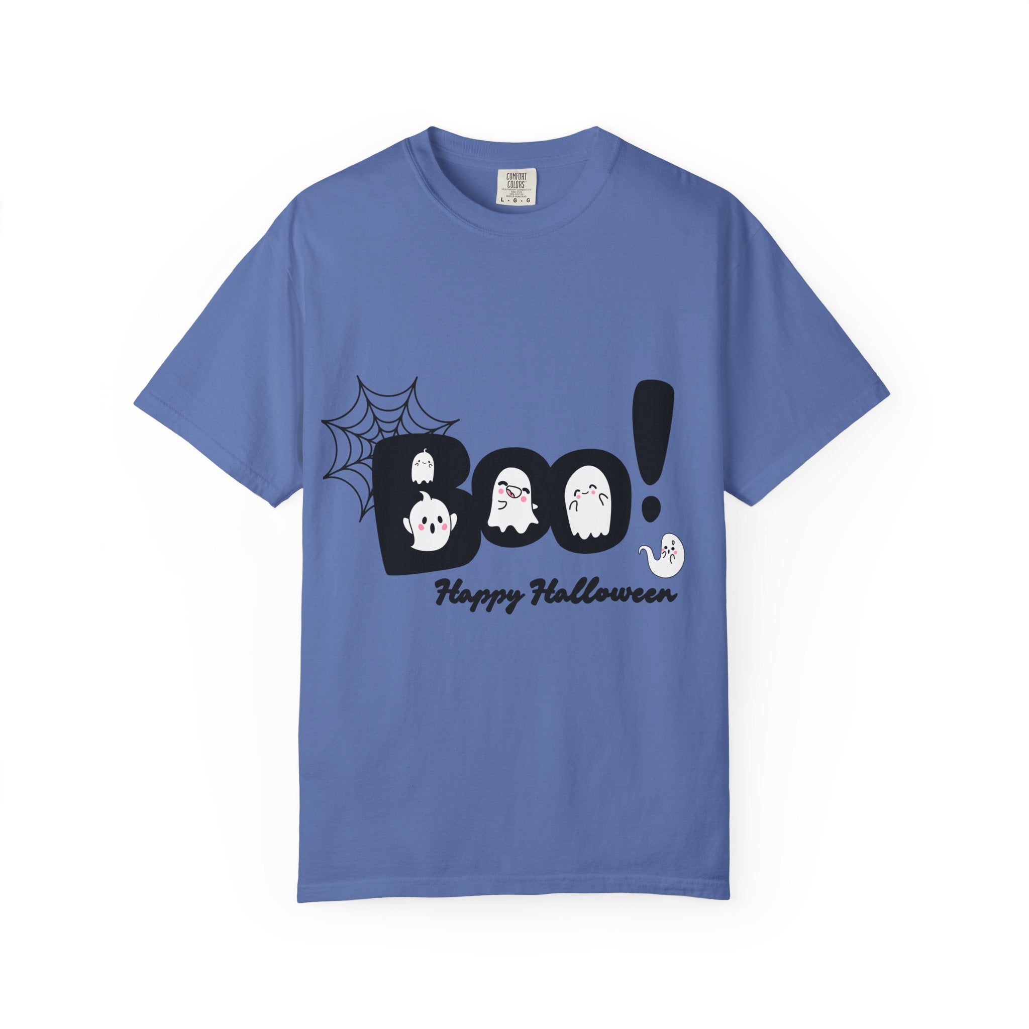 Halloween Boo T-Shirt, Spooky Fun Tee for Halloween, Unisex Ghost Shirt, Boo! Halloween Gift, Fall Celebration Apparel