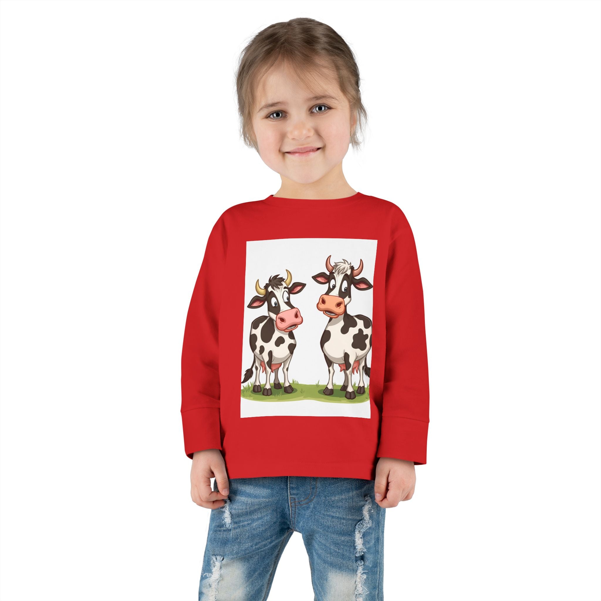 Cute Cows Toddler Long Sleeve Tee