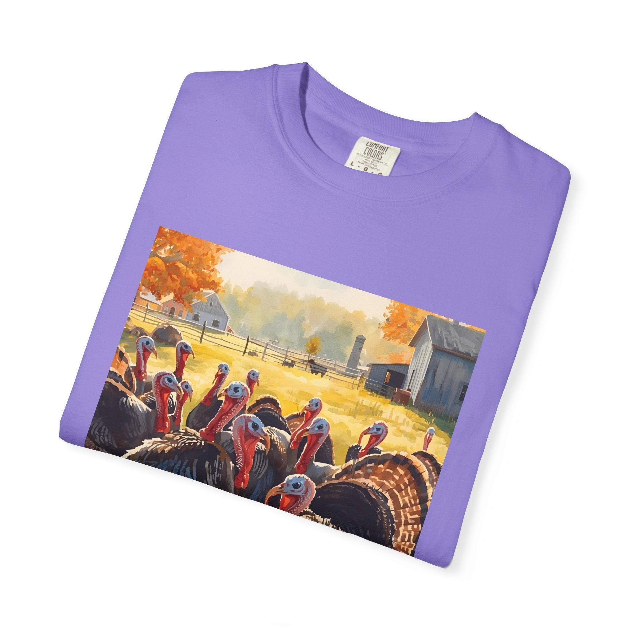 Thanksgiving Turkey T-shirt, Fall Apparel, Unisex Casual Tee, Funny Turkey Shirt, Autumn Wardrobe Essential