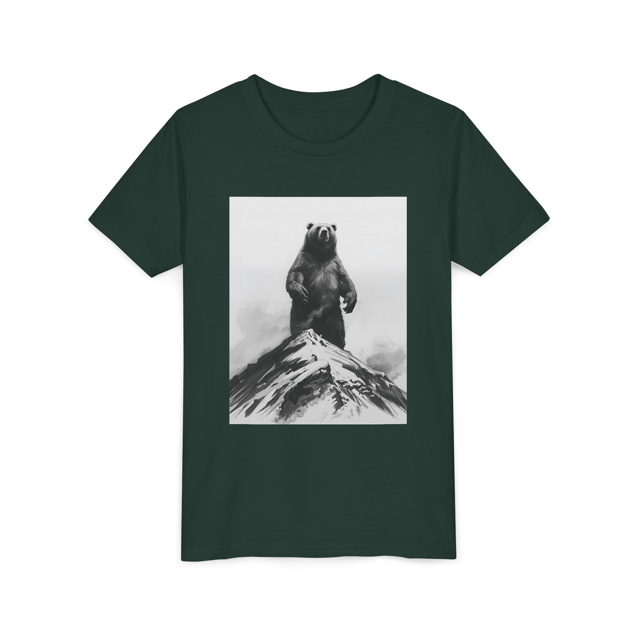 Bear Mountain Snow Youth Short Sleeve Tee