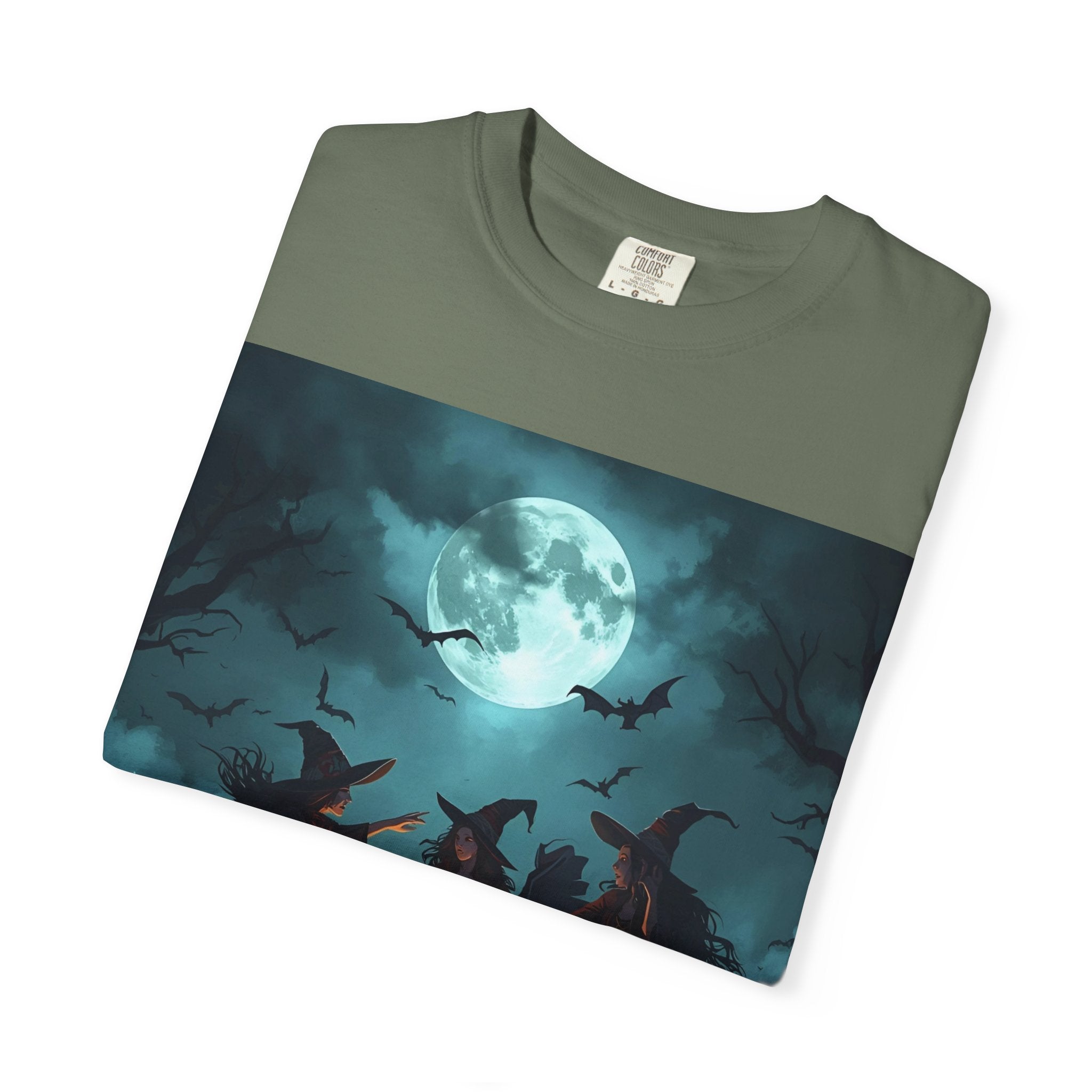 Spooky Halloween T-Shirt, Witchy Vibes Shirt, Unisex Spooky Tee, Halloween Costume Top, Witch Cauldron Graphic Shirt