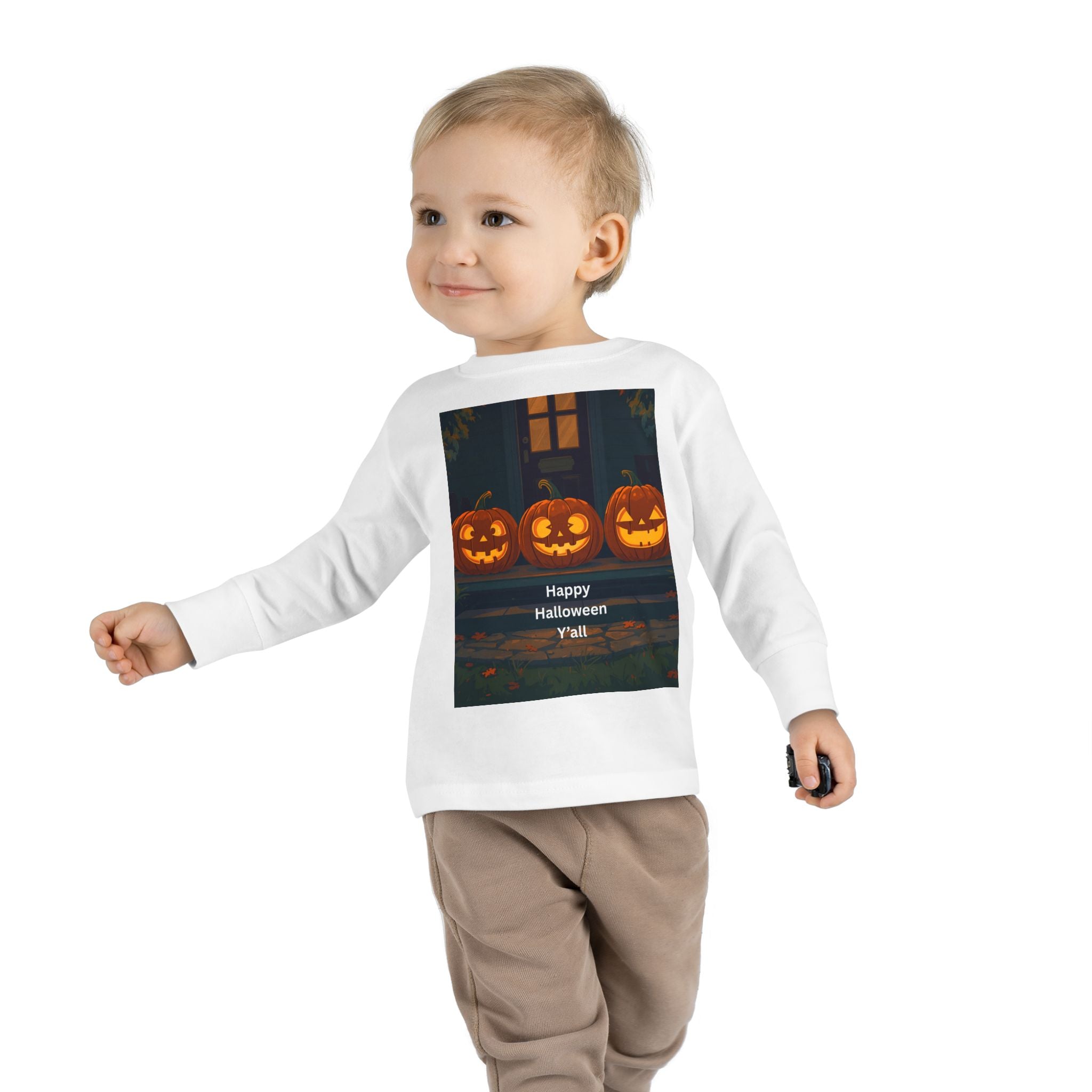 Halloween Pumpkin Toddler Long Sleeve Tee