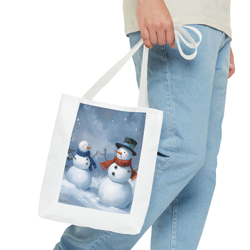 Christmas Snowman Family Tote Bag (AOP)