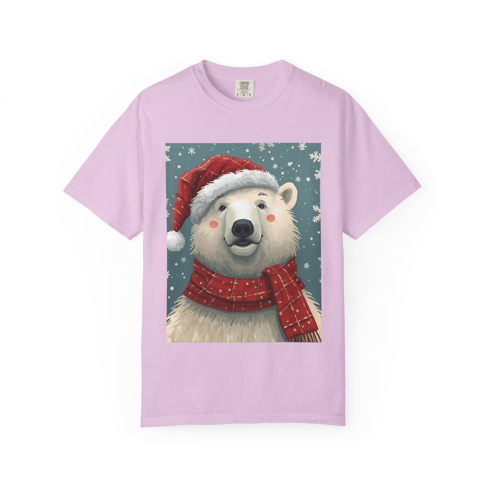 Cozy Christmas Polar Bear T-Shirt, Christmas Tee, Winter Apparel, Holiday Shirt, Gift Idea, Unisex Graphic Tee