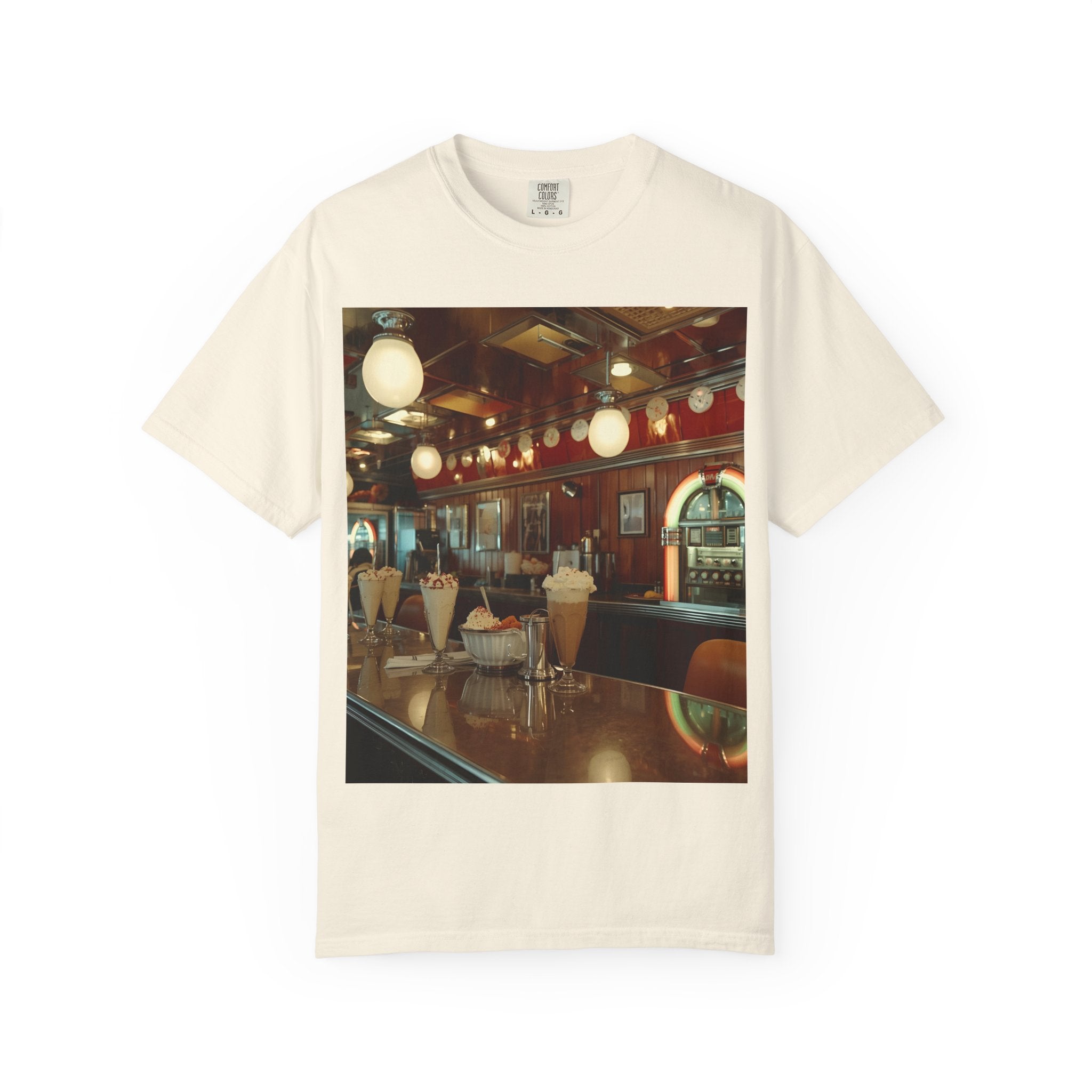 Cozy Vintage Café Vibe Unisex T-shirt, Casual Tee, Retro Style, Gift for Coffee Lovers, Summer Fashion, Everyday Wear