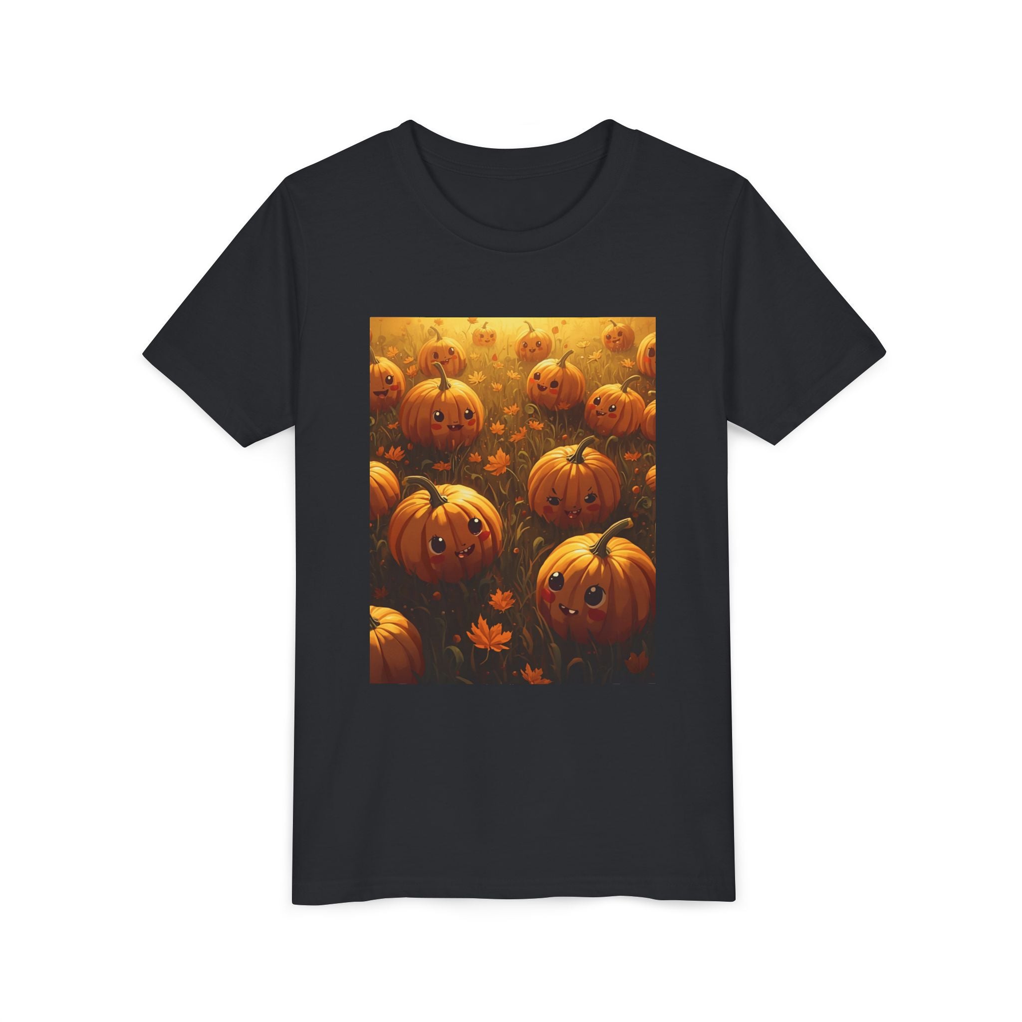 Pumpkin Halloween Youth Tee, Fall Shirt, Halloween Gift, Kids Halloween Apparel, Harvest Celebration T-shirt