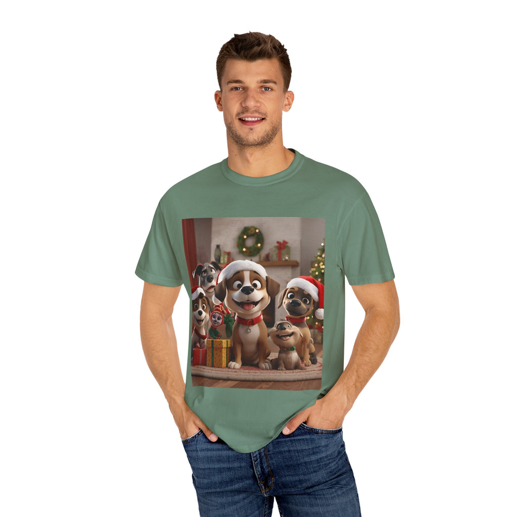 Cute Christmas Festive Dog Holiday T-Shirt | Pet Lover Gift, Christmas Shirt, Unisex Casual Tee, Cute Animal Apparel, Holiday Spirit Outfit