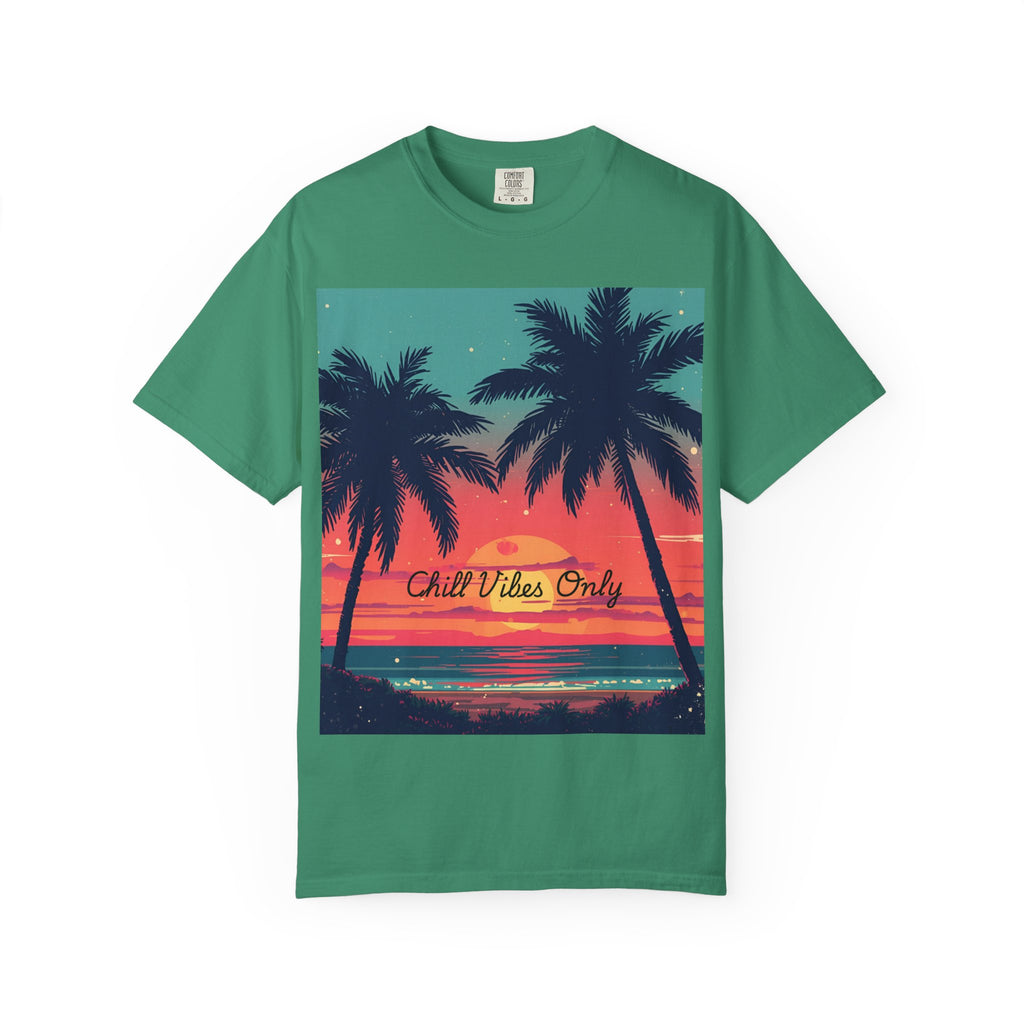 Tropical Sunset Unisex Garment-Dyed T-shirt