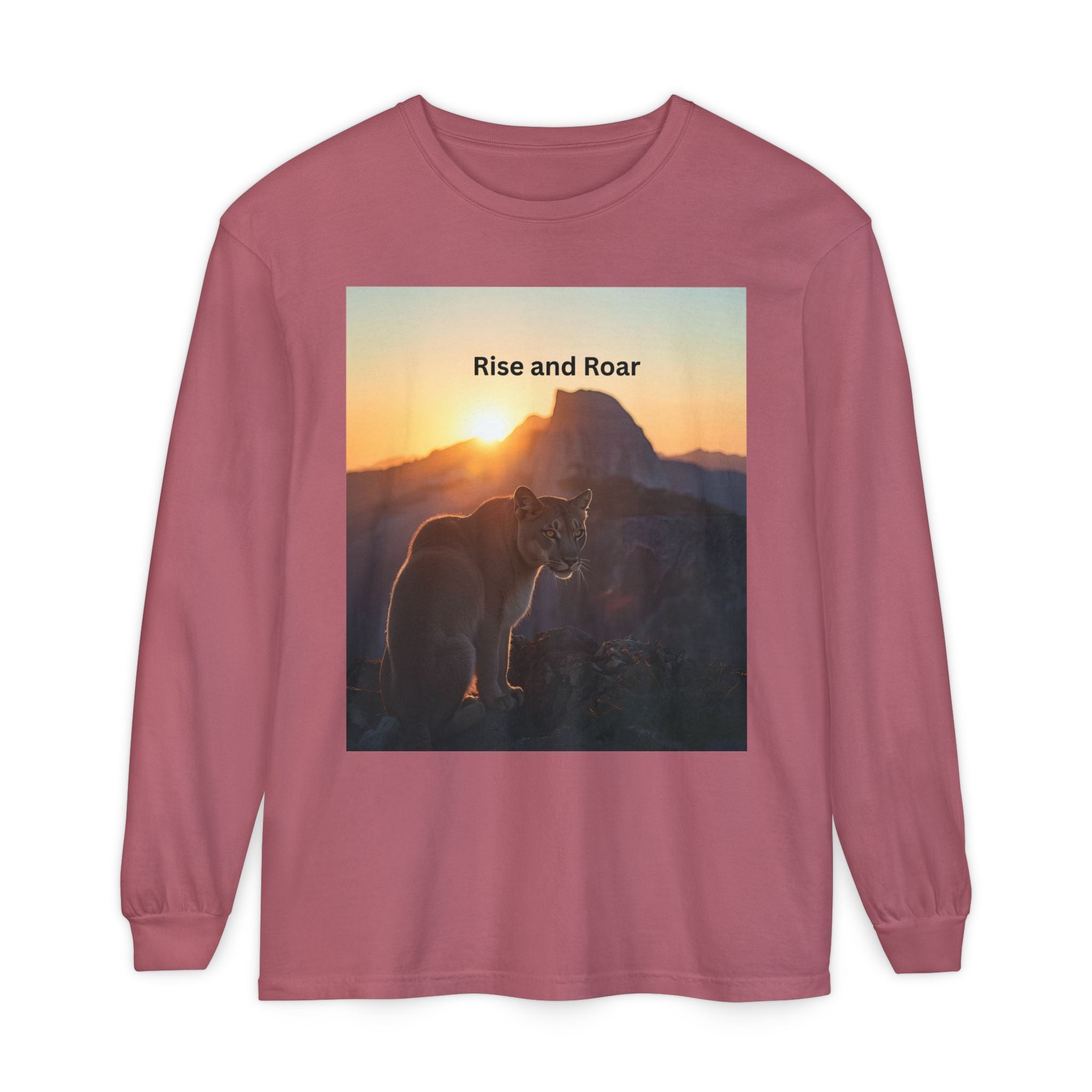 Rise And Roar Unisex Garment-dyed Long Sleeve T-Shirt