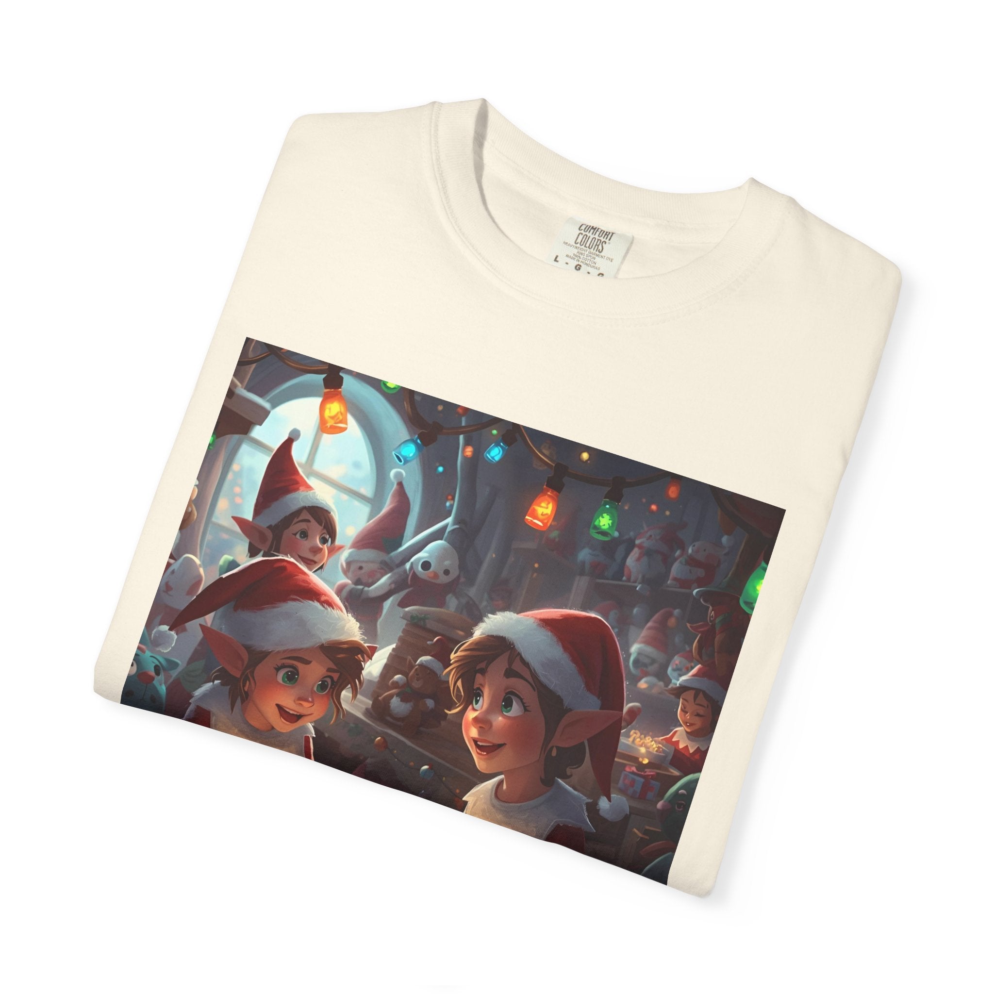 Festive Christmas Elf T-Shirt, Holiday Gift, Unisex Tee, Seasonal Wear, Family Celebration, Santa Theme