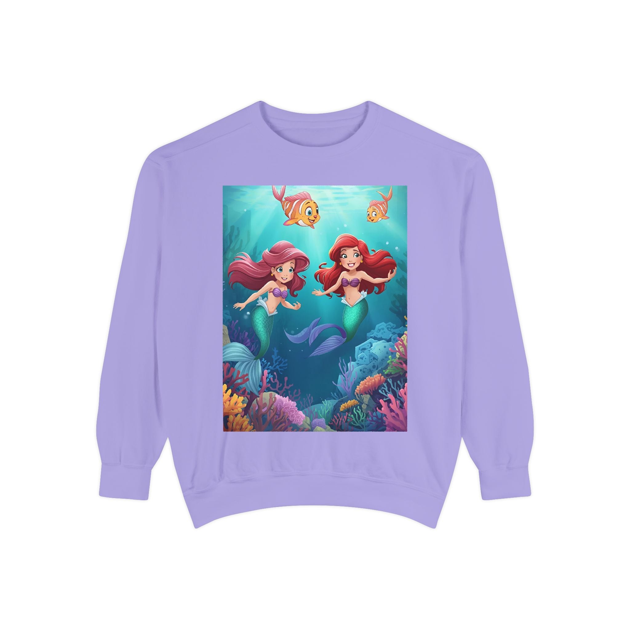 Mermaid Unisex Garment-Dyed Sweatshirt