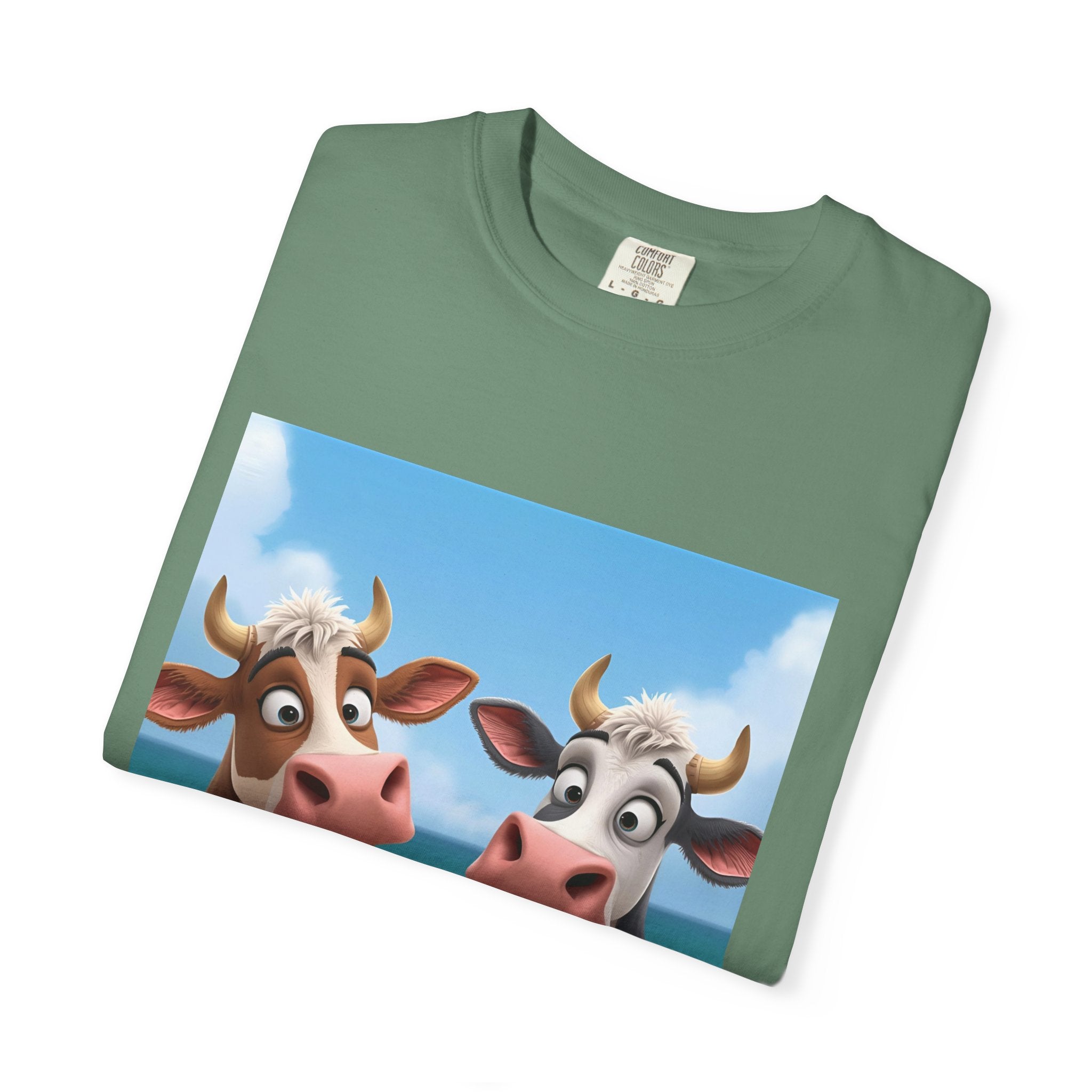 Cute Cow Ice Cream T-Shirt, Fun Summer Tee, Animal Lover Gift, Unisex Casual Top, Beach Vibes Apparel, Cute Gift for Friends