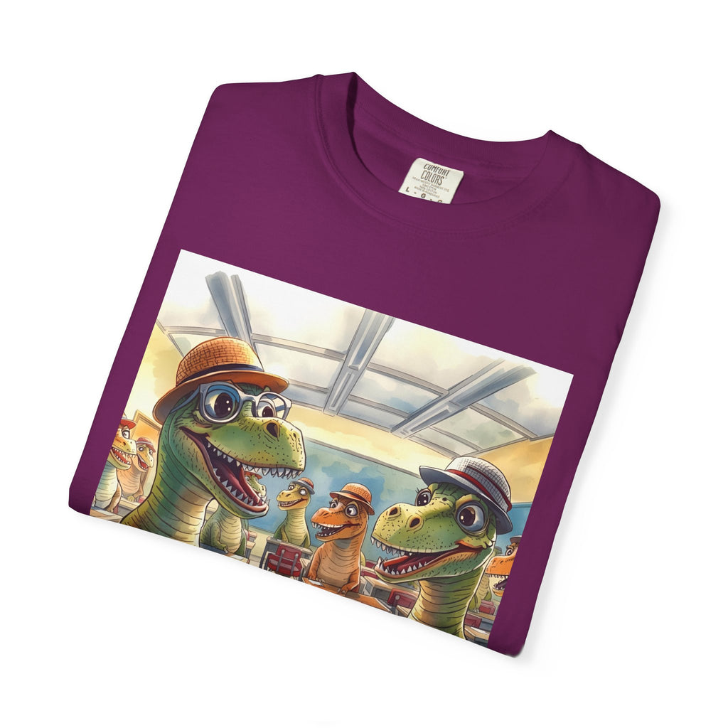Dinosaur Classroom Unisex T-Shirt: Fun, Casual Wear for Kids, Teachers, Dino Lovers, Birthday Gifts, Everyday Use