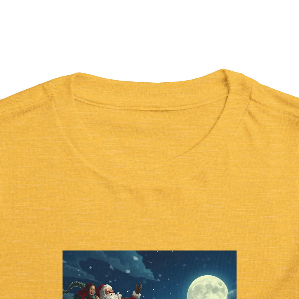 Christmas Santa Sleigh Toddler Short Sleeve Tee
