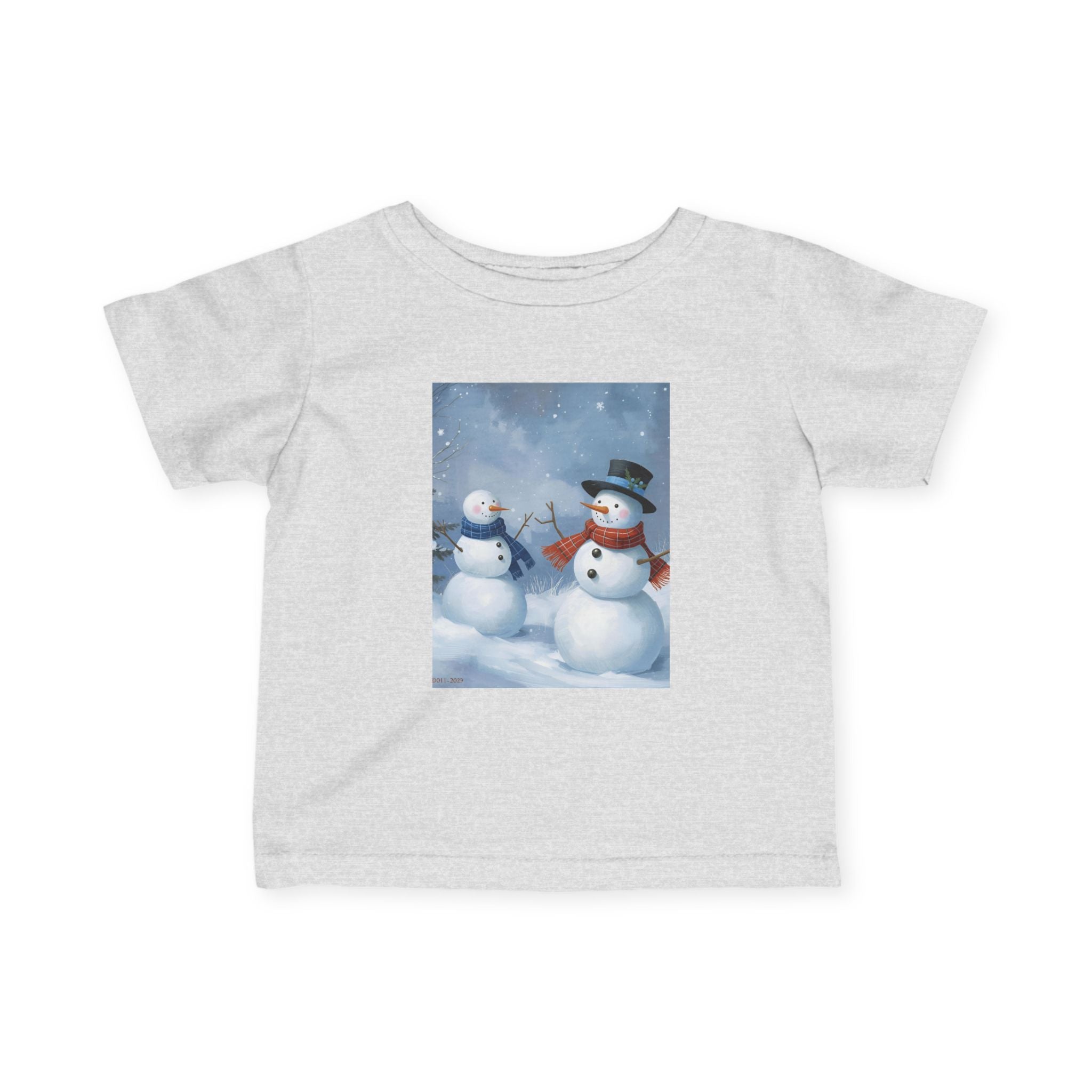 Christmas Snowman Family Infant Fine Jersey Tee