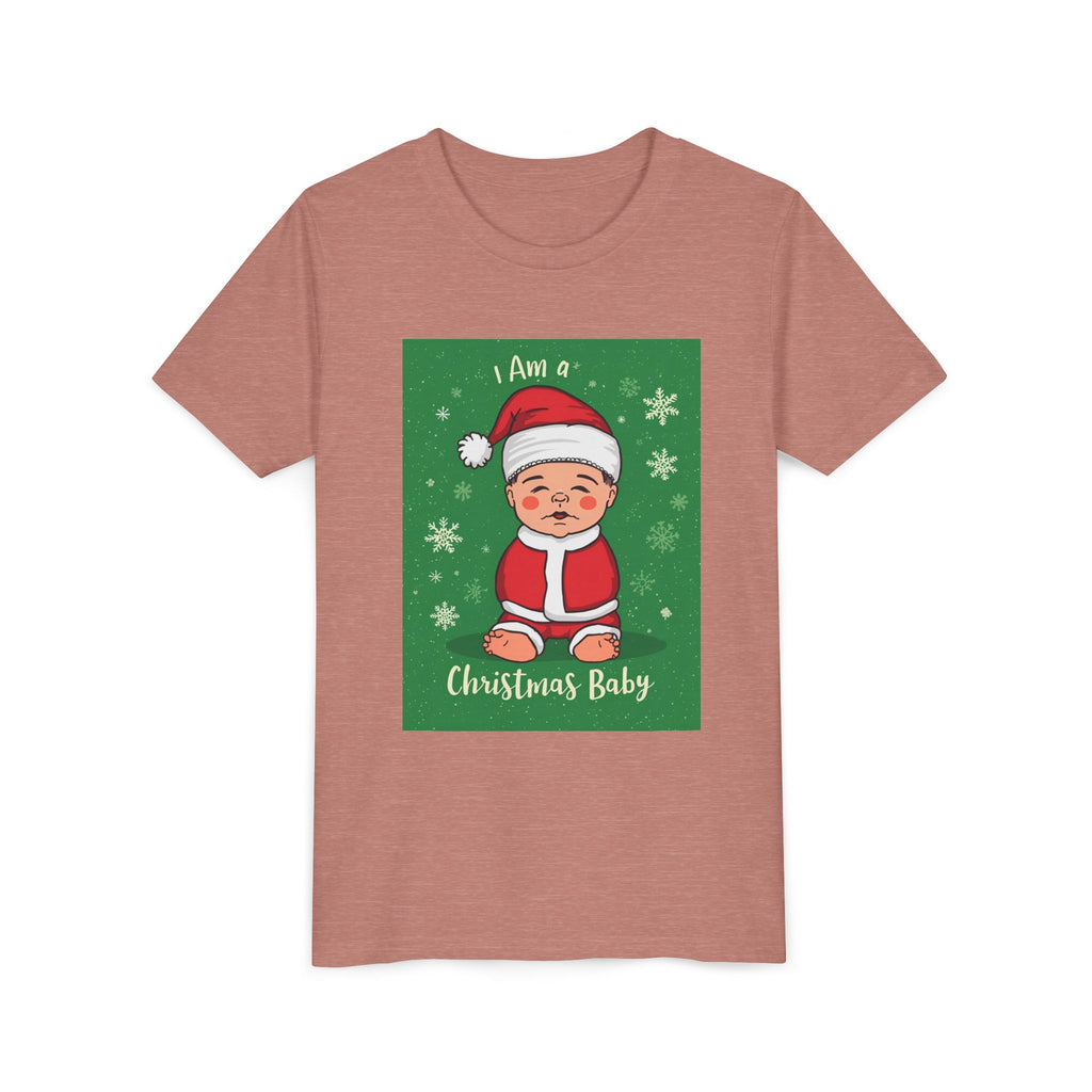 I Am A Christmas Baby Youth Short Sleeve Tee