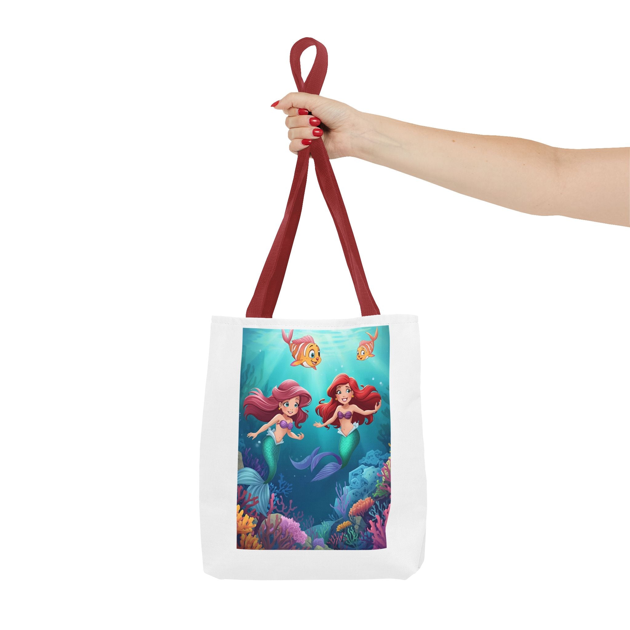 Whimsical Mermaid Tote Bag, Ocean Adventure, Beach Day Essential, Gift for Sea Lovers, Cute Shopping Bag, Summer Vibes