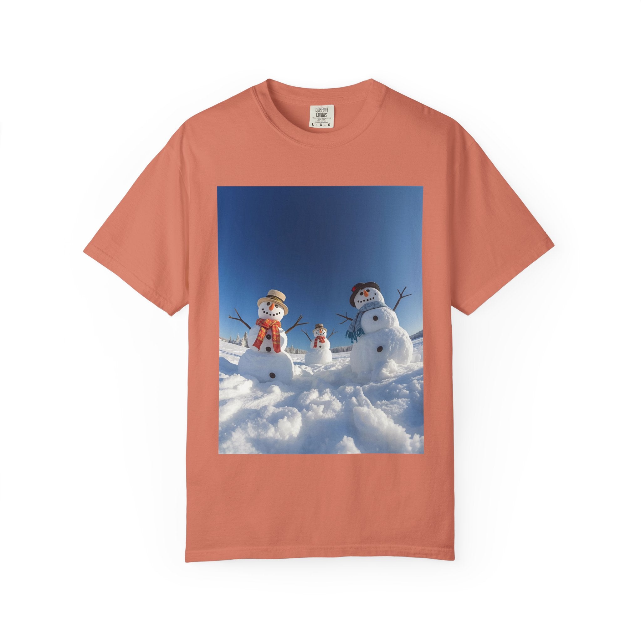 Festive Christmas Winter Wonderland Snowman T-shirt, Holiday Apparel, Christmas Gift, Unisex Tees, Cozy Winter Outfit, Family Fun