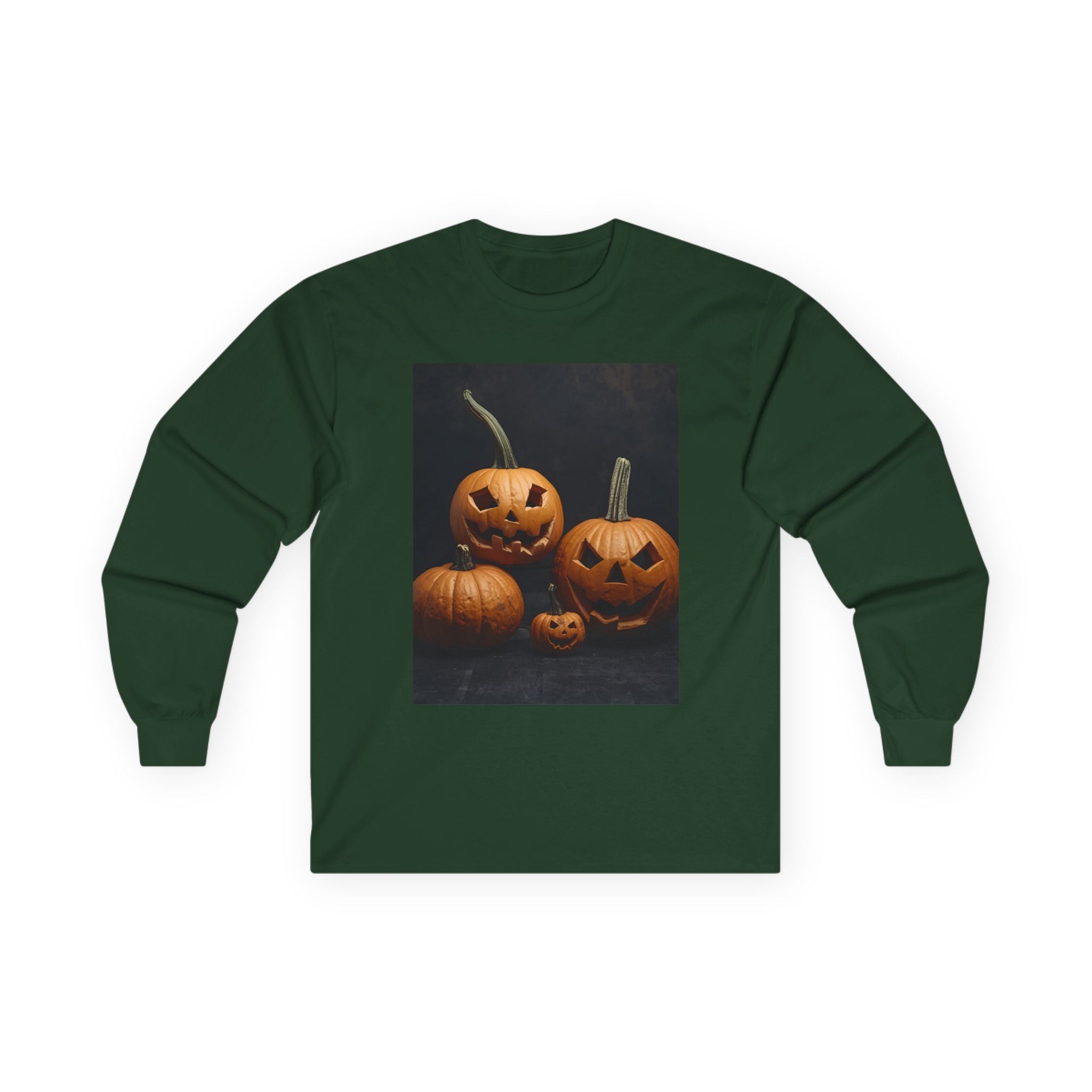 Spooky Halloween Pumpkin Unisex Ultra Cotton Long Sleeve Tee