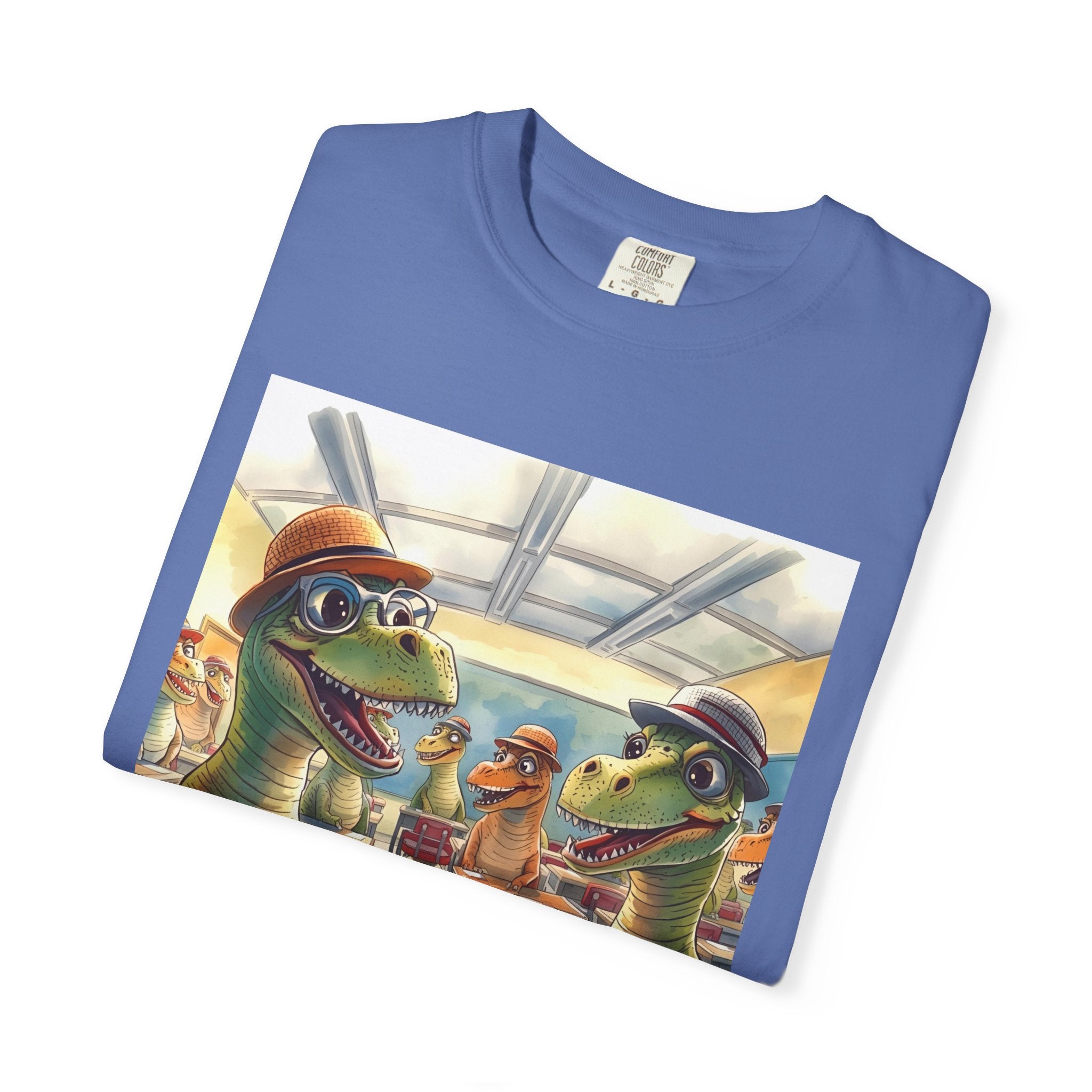 Dinosaur Classroom Unisex T-Shirt: Fun, Casual Wear for Kids, Teachers, Dino Lovers, Birthday Gifts, Everyday Use