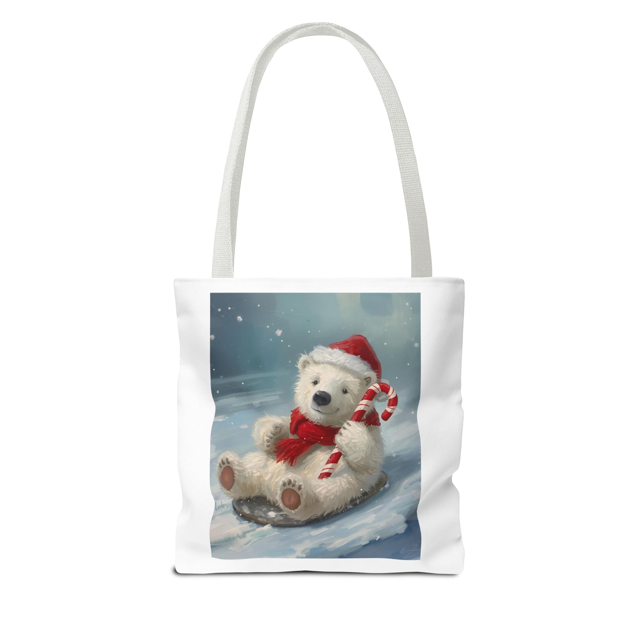 Cute Christmas Bear Tote Bag (AOP)