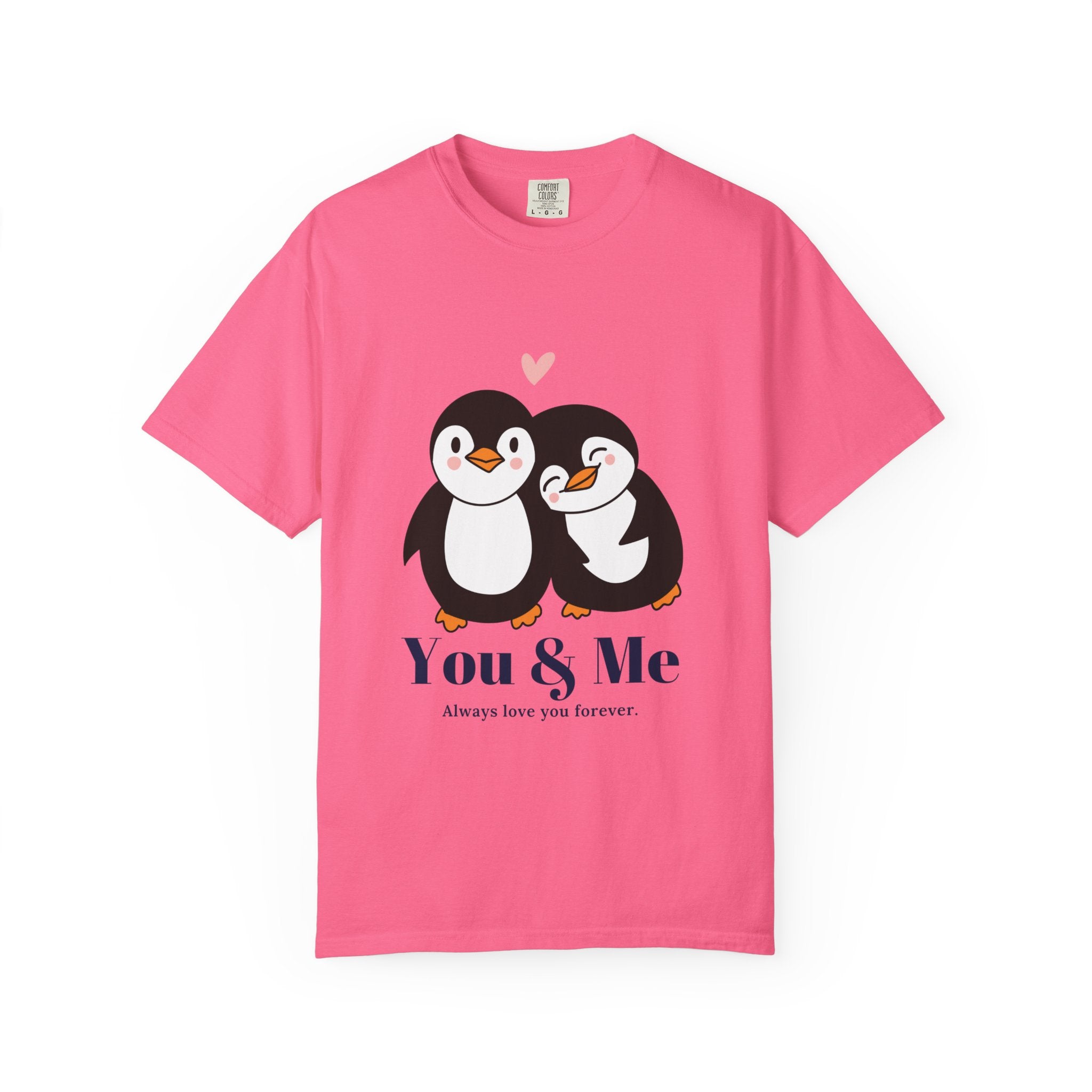 Cute Penguin Love T-Shirt, Unisex Couples Gift, Valentine's Day T-Shirt, Love You Forever Shirt, Matching Couple Outfits