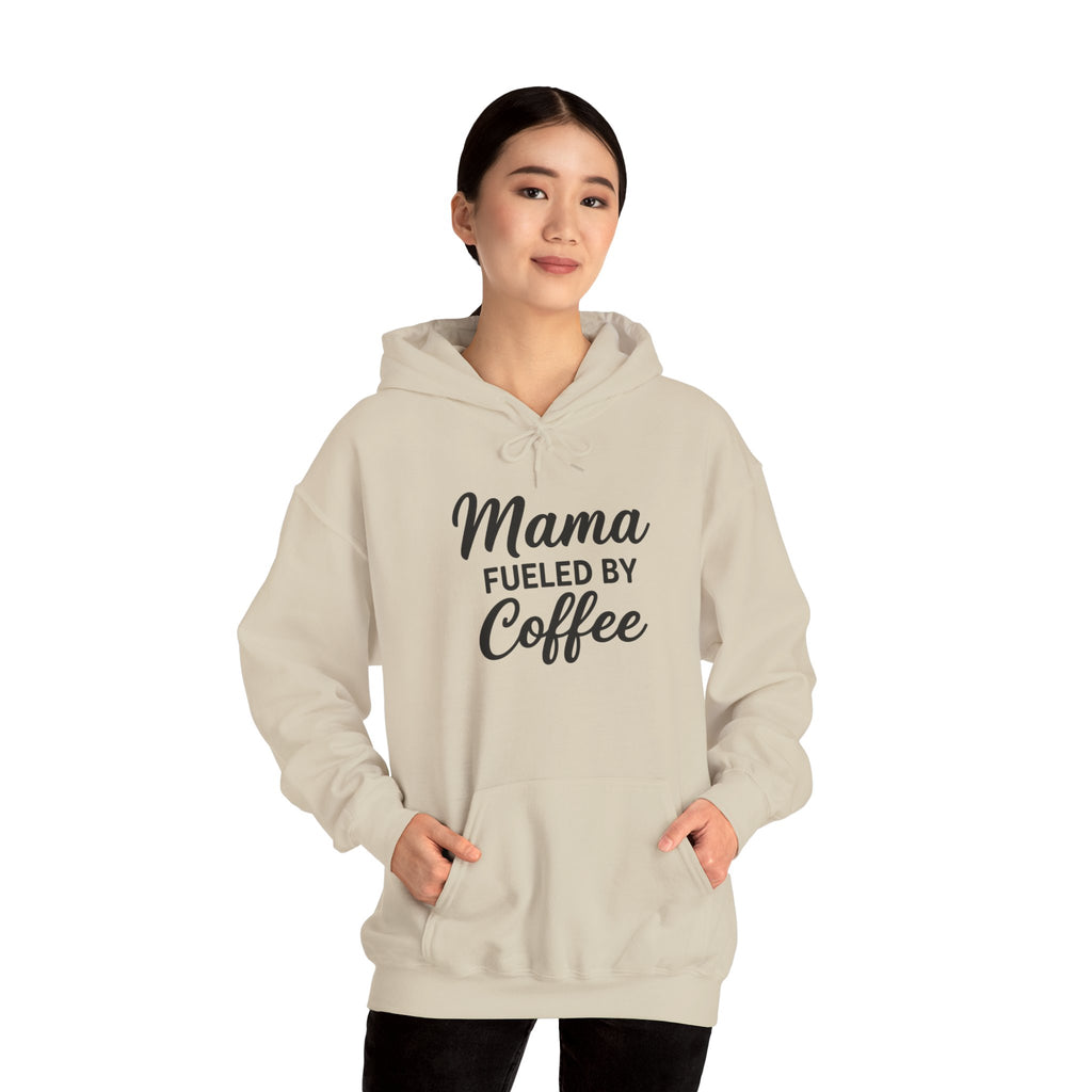 Mama Mode Mama Fueled By Coffee Hoodie — Mothers Coffee Lover Pullover