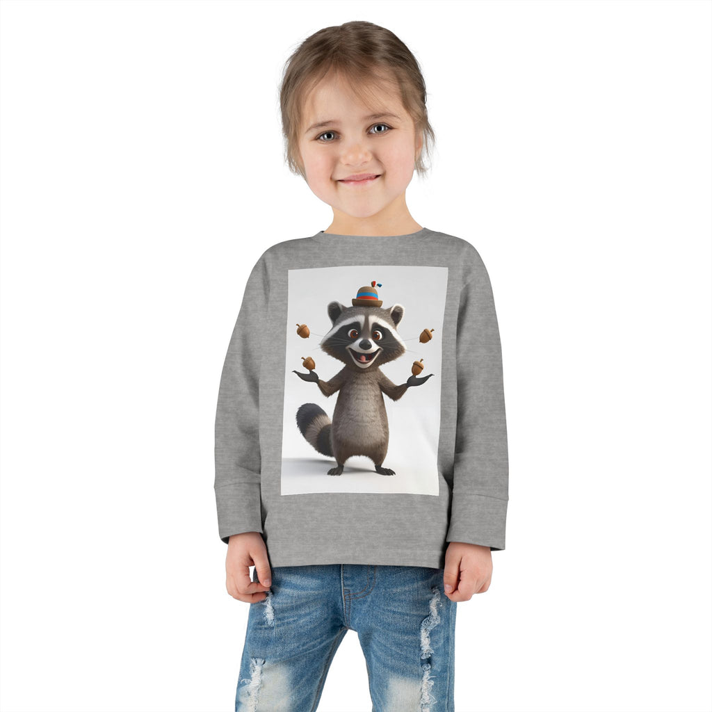 Raccoon Toddler Long Sleeve Tee