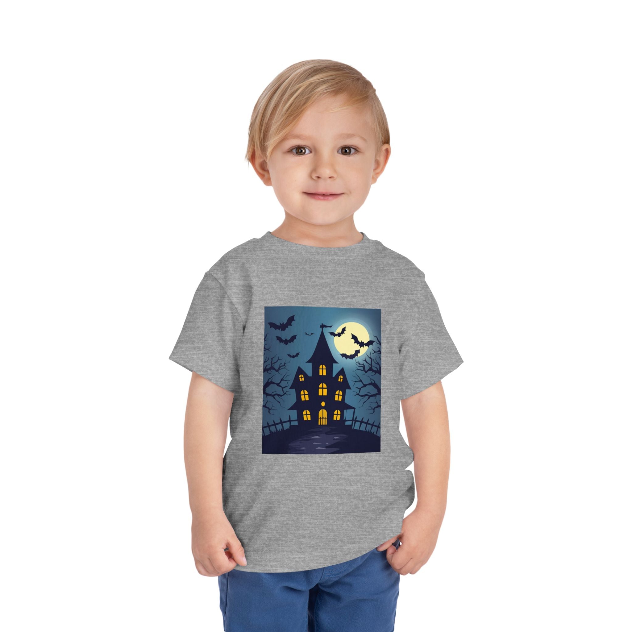 Toddler Halloween T-Shirt, Spooky Haunted House Tee, Kids Halloween Costume, Toddler Witch Shirt, Halloween Party Outfit