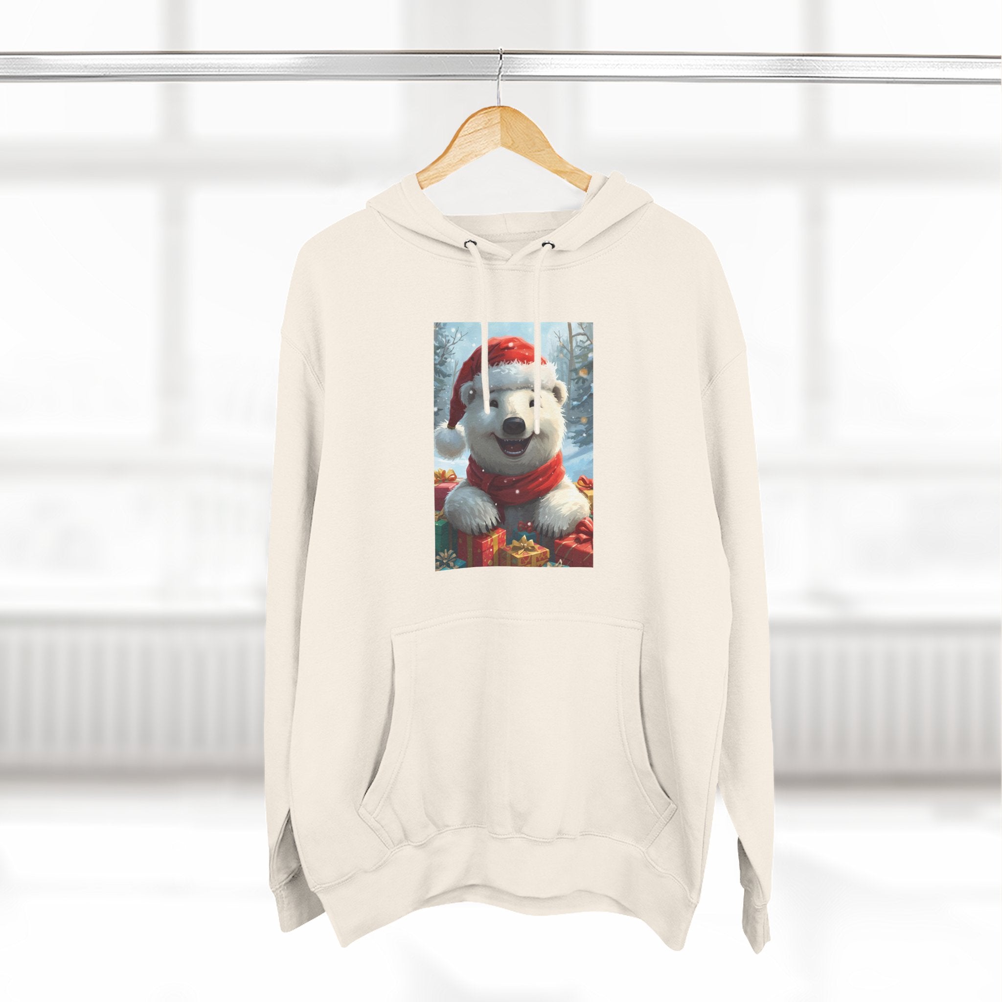 Cozy Winter Hoodie, Festive Fleece Sweatshirt with Cute Holiday Design, Perfect for Christmas Gifts, Casual Winter Wear, Dog Lover Apparel