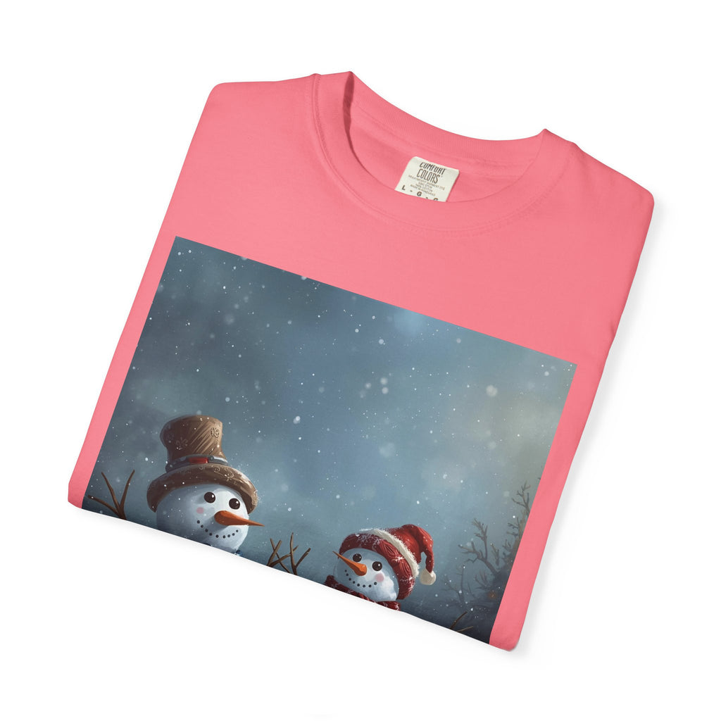 Christmas Winter Snowman T-Shirt, Festive Holiday Tee, Family Holiday Shirt, Cozy Winter Outfit, Seasonal Gift Idea