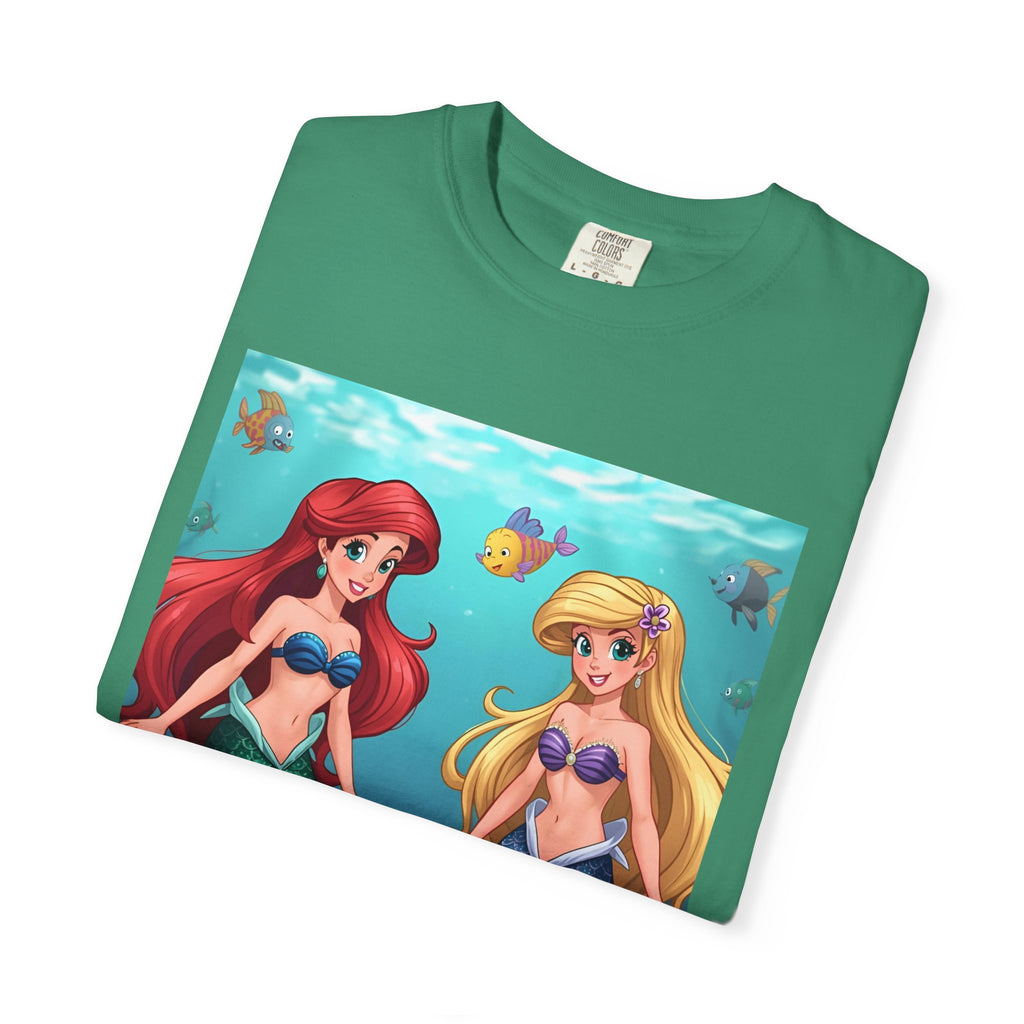 Mermaid Friends T-Shirt, Colorful Underwater Theme Tee, Gift for Sea Lovers, Perfect for Summer, Birthday Present, Beachwear