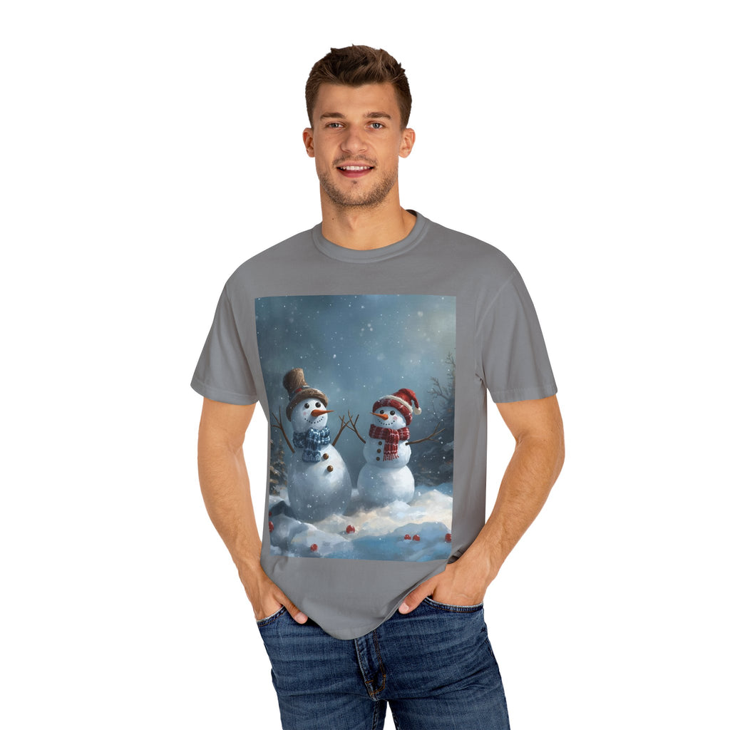 Christmas Winter Wonderland Snowman T-Shirt | Cozy Holiday Tee, Christmas Gift, Unisex Apparel, Seasonal Fashion, Winter Vibes