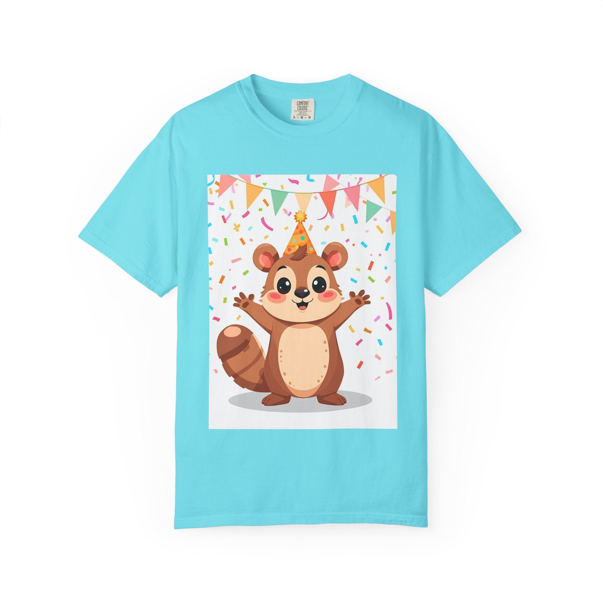 Adorable Party Animal Squirl T-Shirt - Birthday Gift, Unisex Tee, Celebration Apparel, Cute Animal Print, Fun Gift Idea
