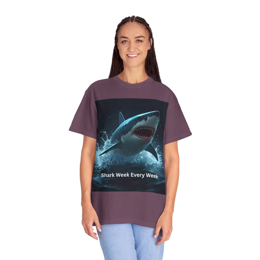 Shark Week Unisex T-Shirt | Fun Ocean Lover Tee, Summer Beachwear, Gift for Shark Fans, Party Outfit, Ocean Conservation Awareness
