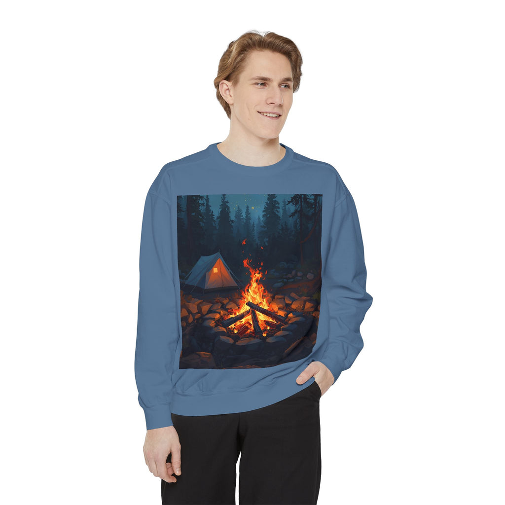Cozy Campfire Unisex Garment-Dyed Sweatshirt