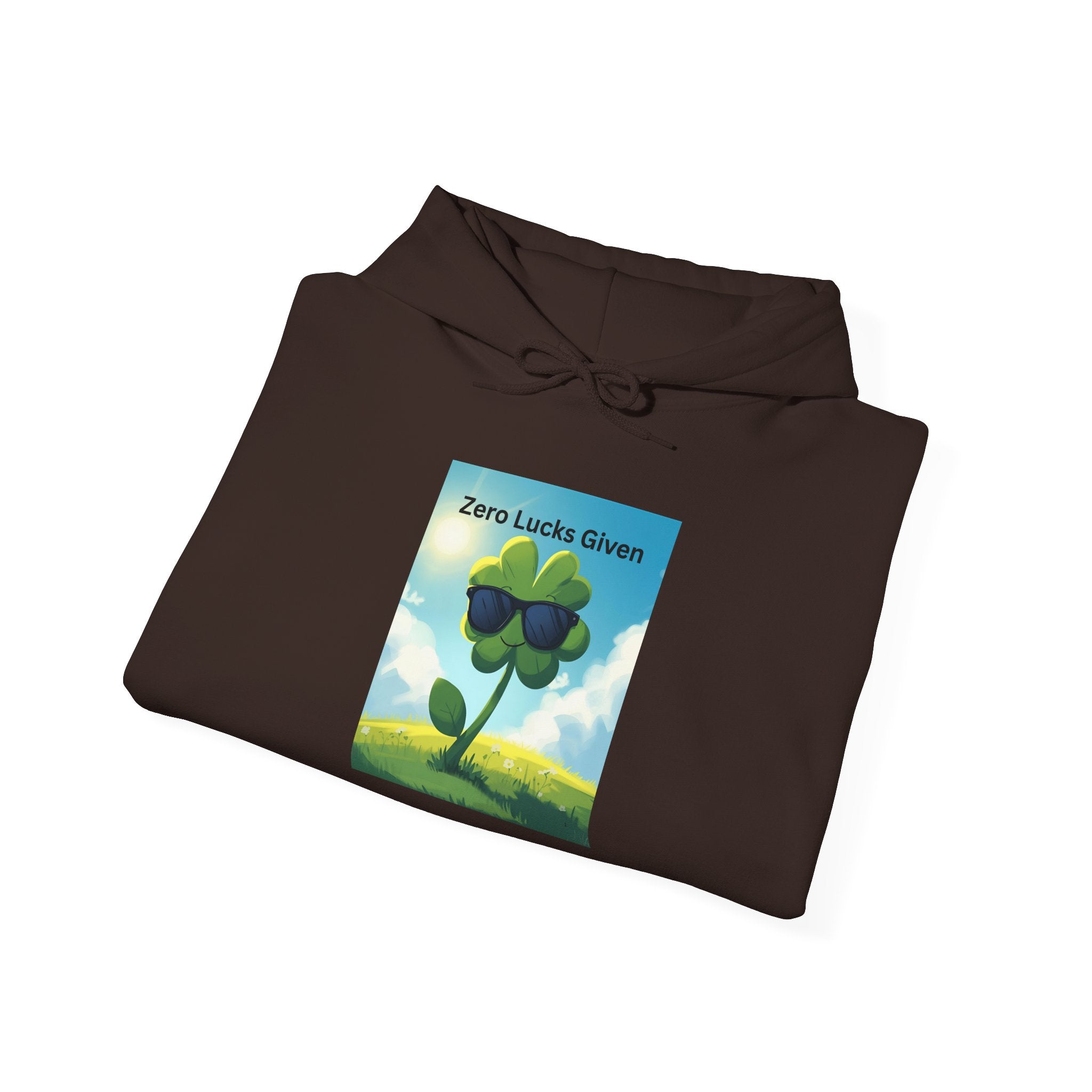 Chill Vibes Hooded Sweatshirt - Plant Power, Casual Wear, Nature Lover Gift, Relaxing Style, Zero Luck Given
