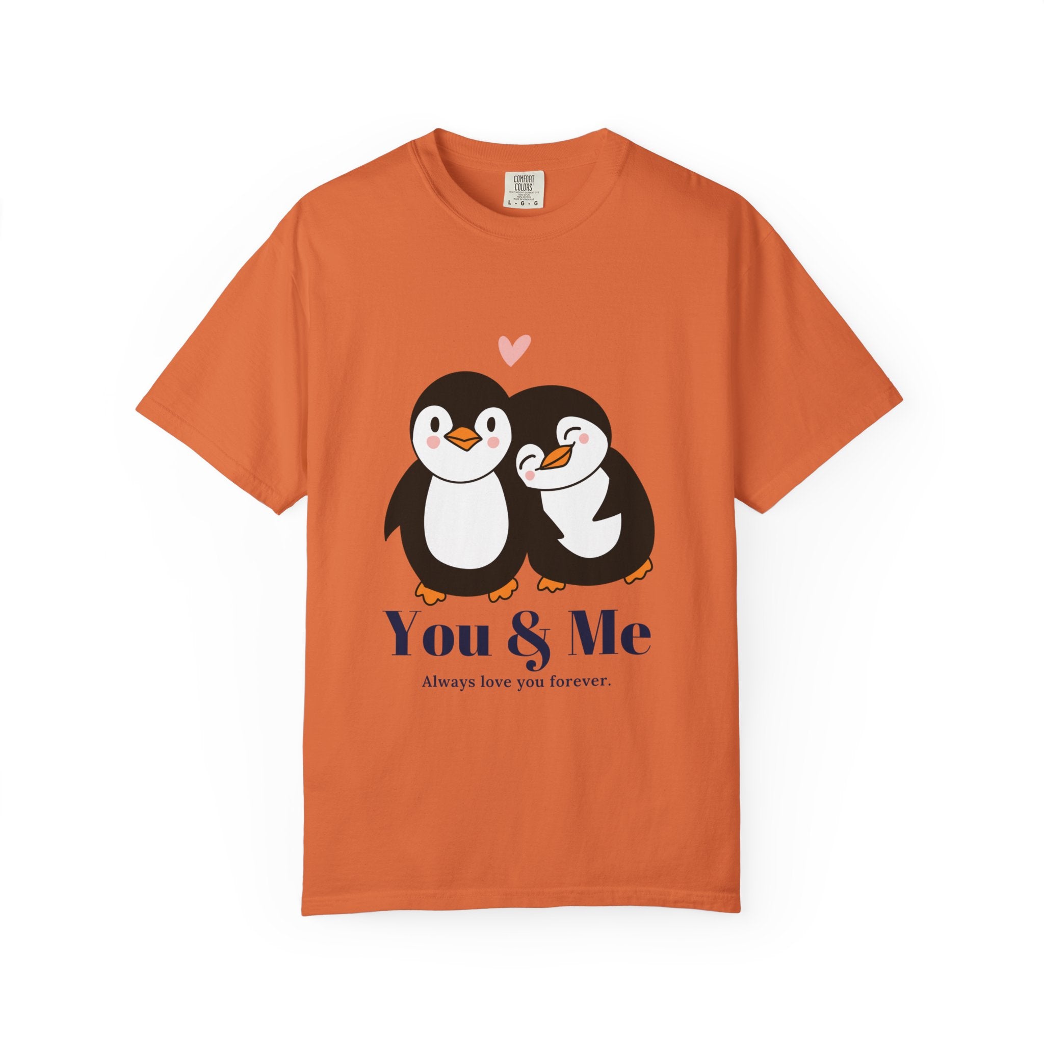 Cute Penguin Couples T-shirt, Valentine's Gift, Relationship Shirt, Birthday Present, Unisex T-Shirt, Love Apparel