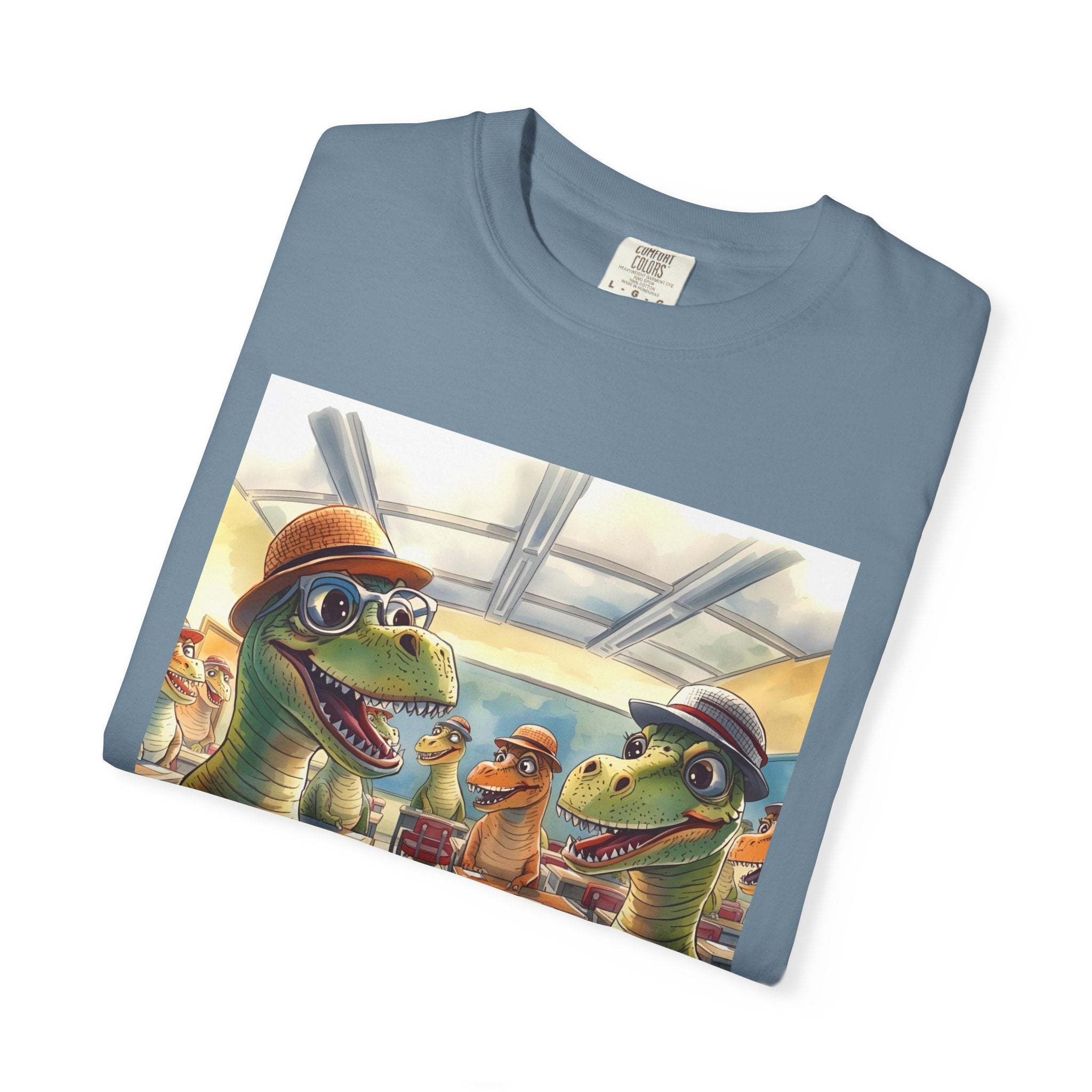 Dinosaur Classroom Unisex T-Shirt: Fun, Casual Wear for Kids, Teachers, Dino Lovers, Birthday Gifts, Everyday Use