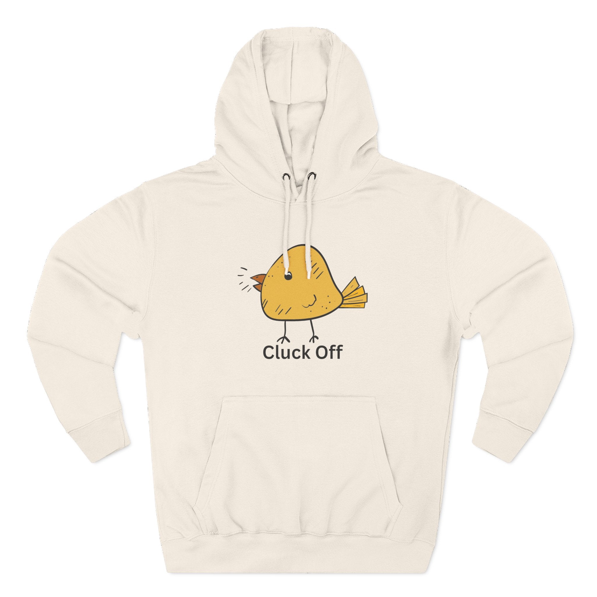 Cluck Off Funny Bird Hoodie, Quirky Fleece Hoodie, Gifting for Bird Lovers, Casual Wear, Perfect for Relaxing
