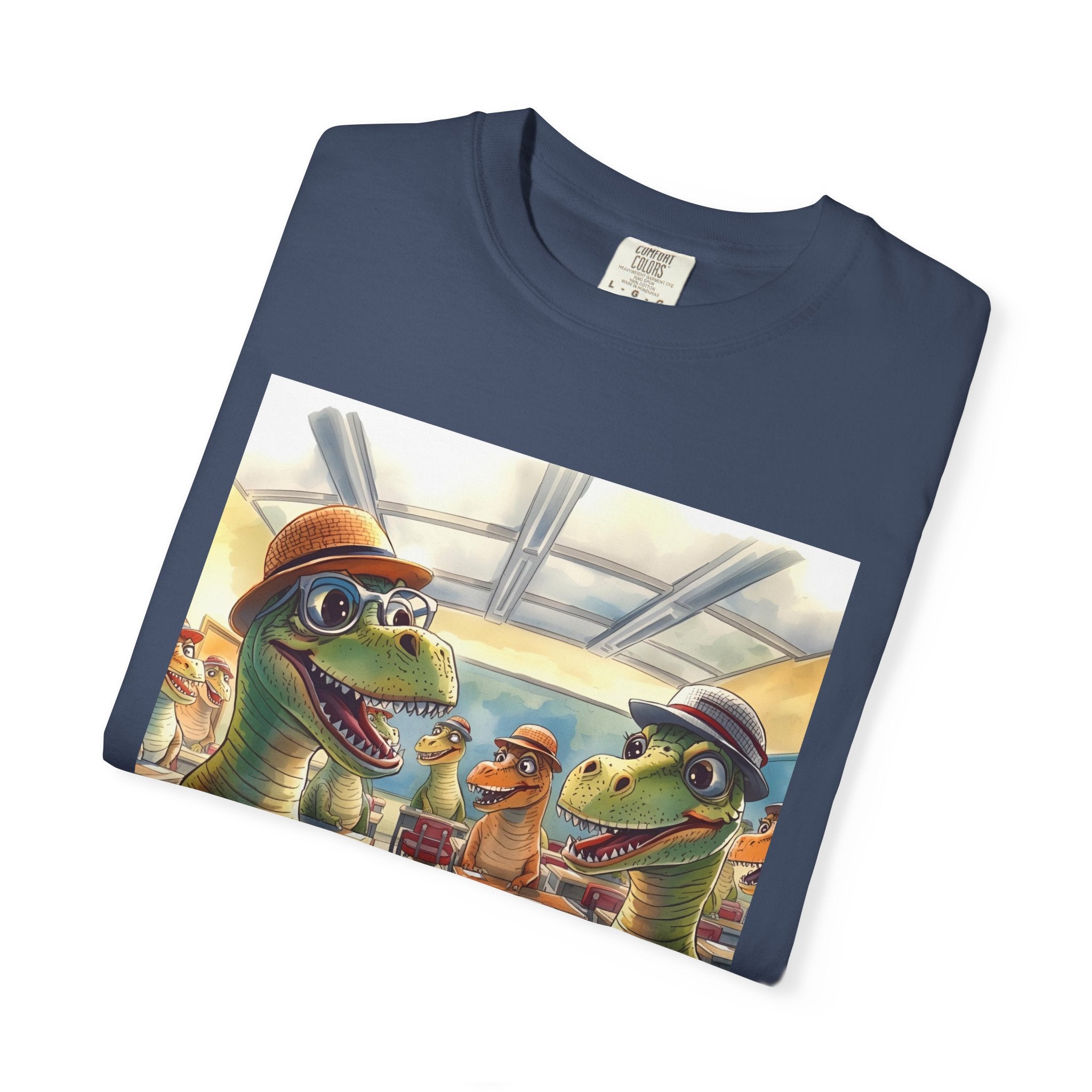 Dinosaur Classroom Unisex T-Shirt: Fun, Casual Wear for Kids, Teachers, Dino Lovers, Birthday Gifts, Everyday Use