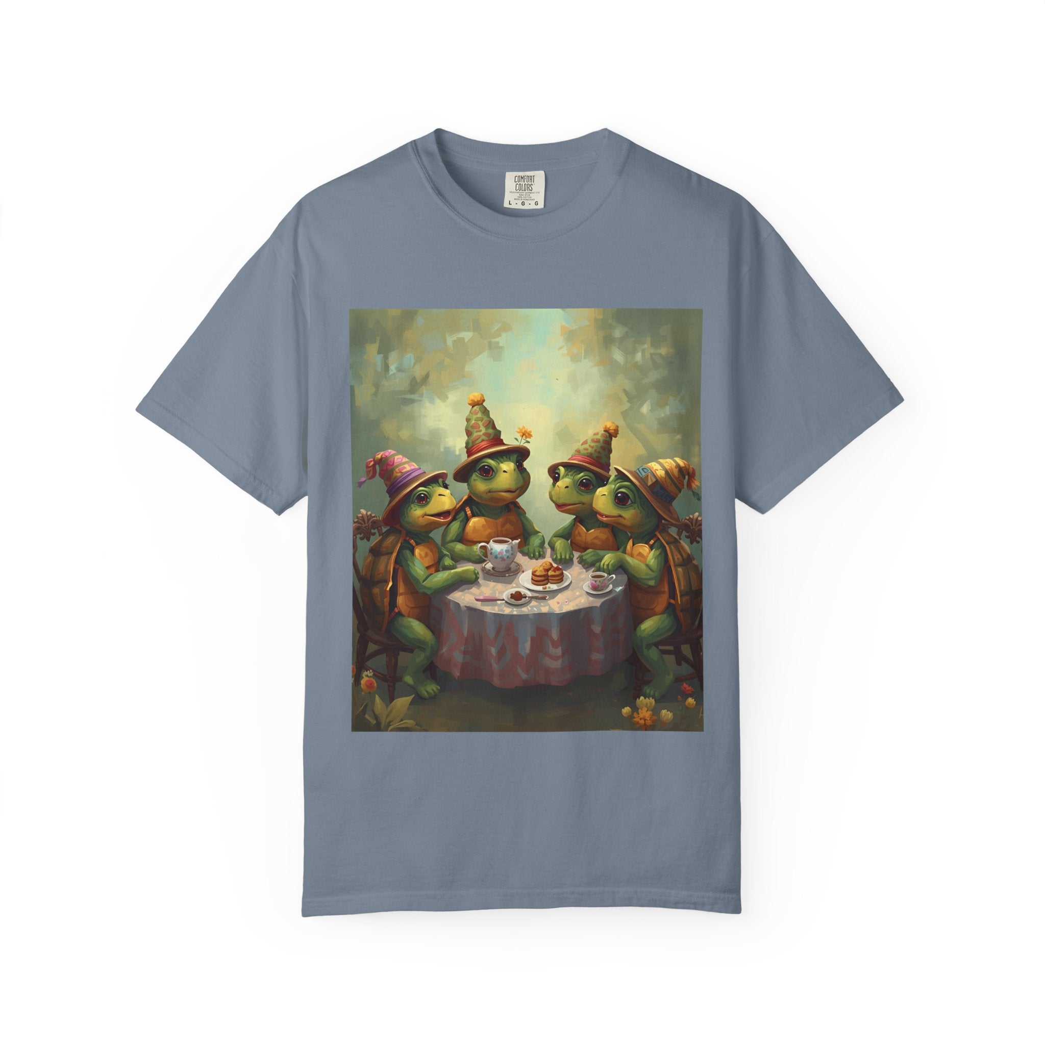 Whimsical Turtle Unisex Garment-Dyed T-shirt