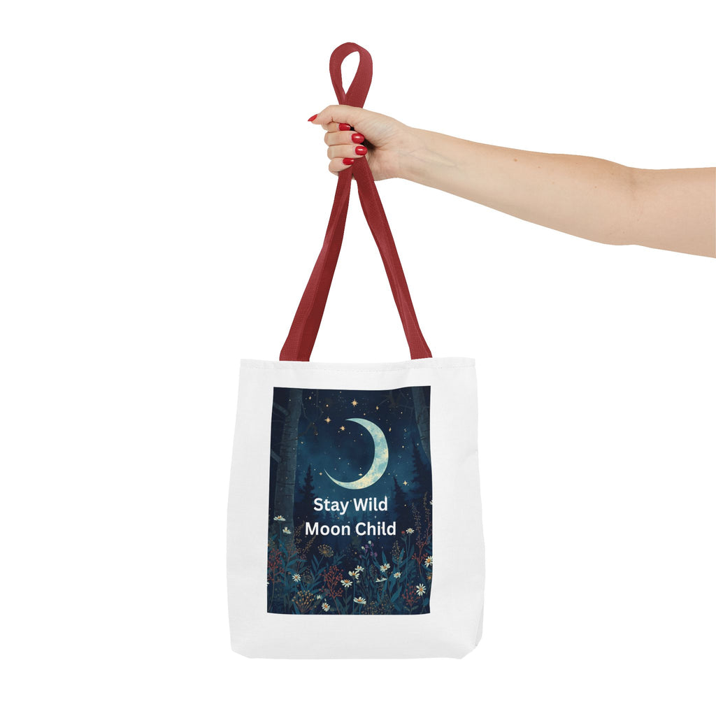 Stay Wild Moon Child Tote Bag - Stay Wild, Bohemian Bag, Eco-Friendly Tote, Astrology Gift, Festival Essential