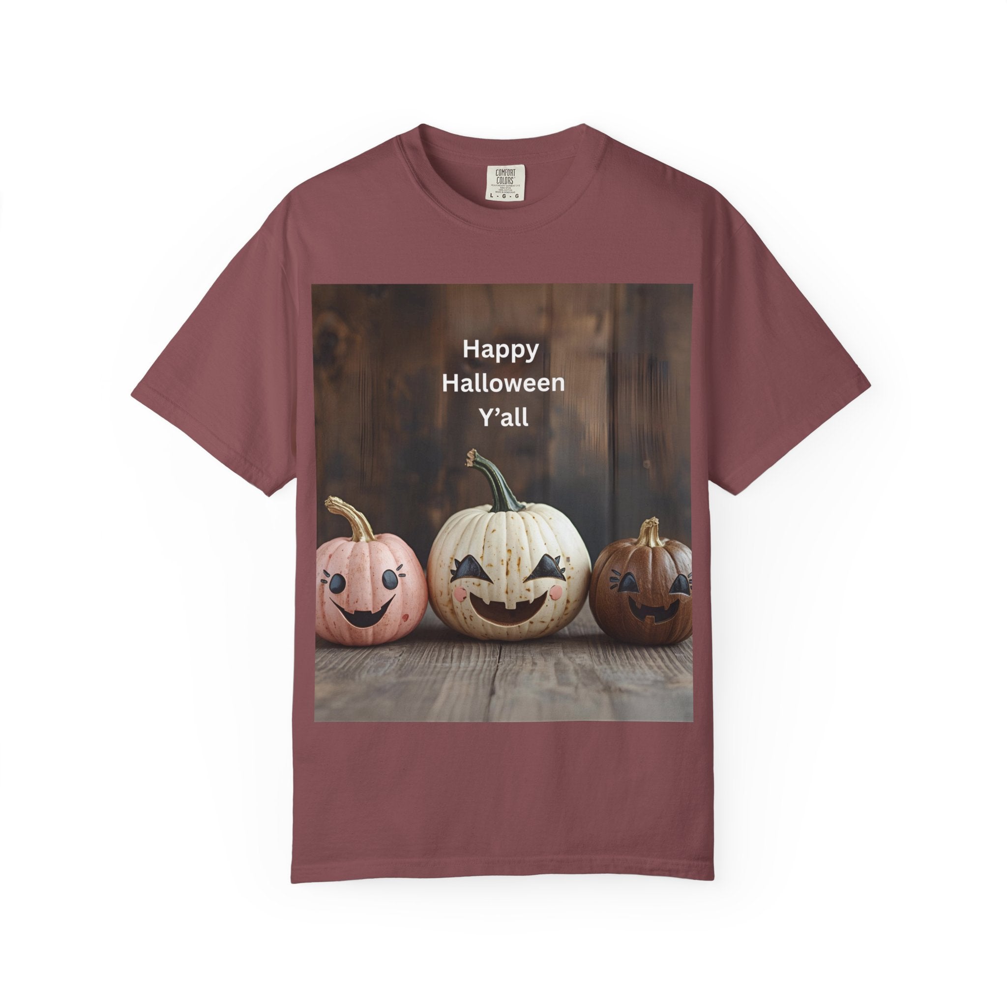Happy Halloween Y'all T-shirt, Fall Pumpkin Tee, Unisex Halloween Apparel, Cute Halloween Gift, Autumn Wardrobe Essential