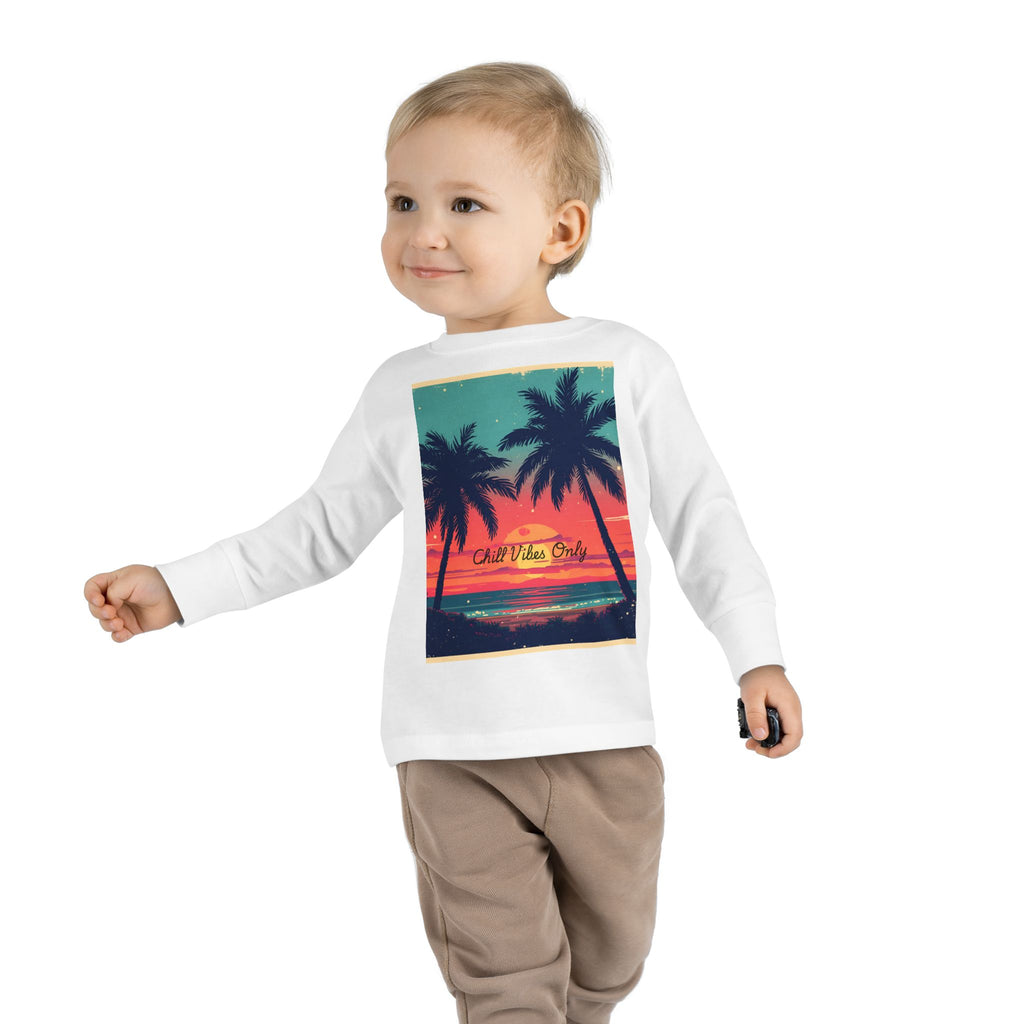 Tropical Sunset Toddler Long Sleeve Tee