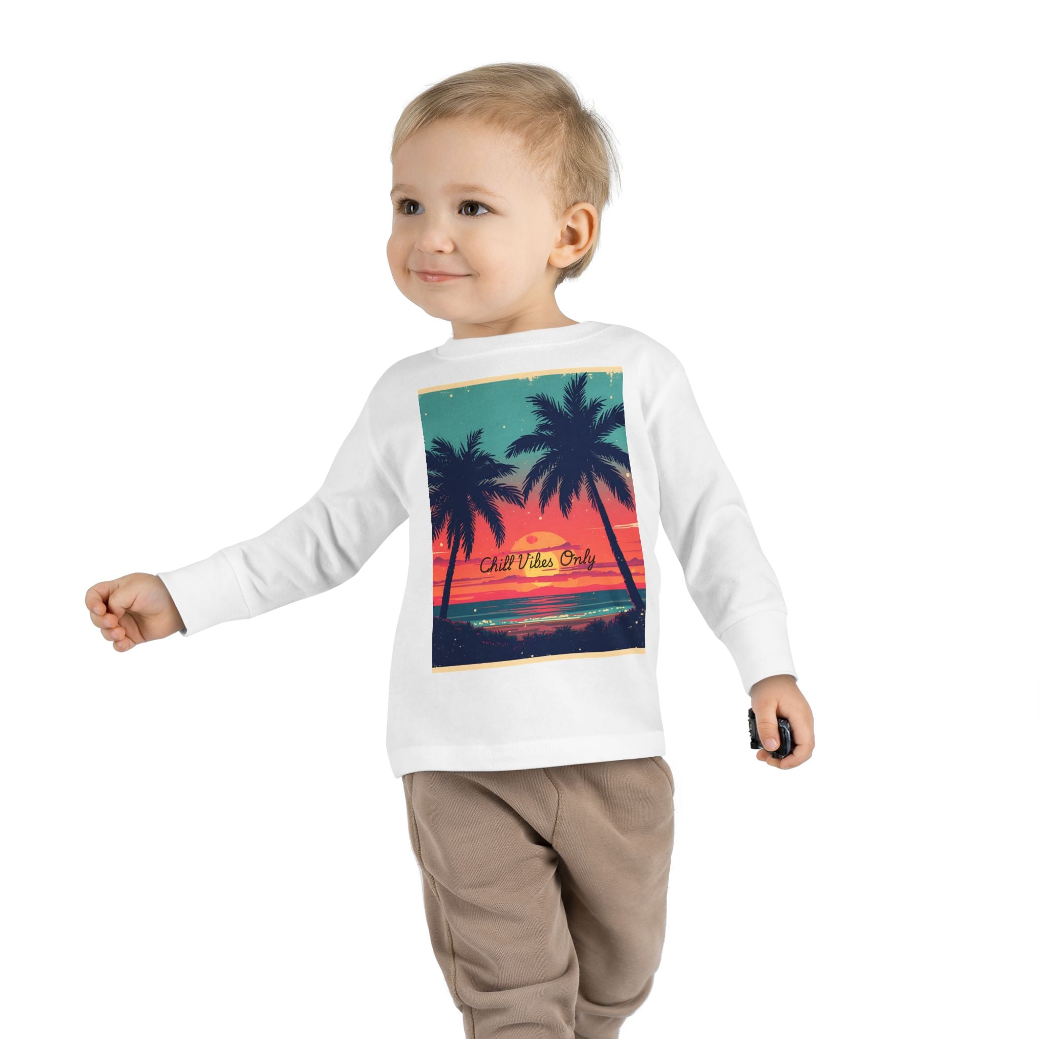 Tropical Sunset Toddler Long Sleeve Tee
