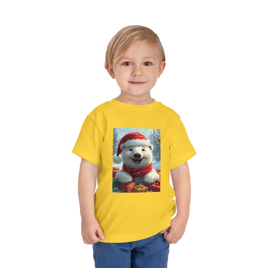 Christmas Bear Toddler Short Sleeve Tee