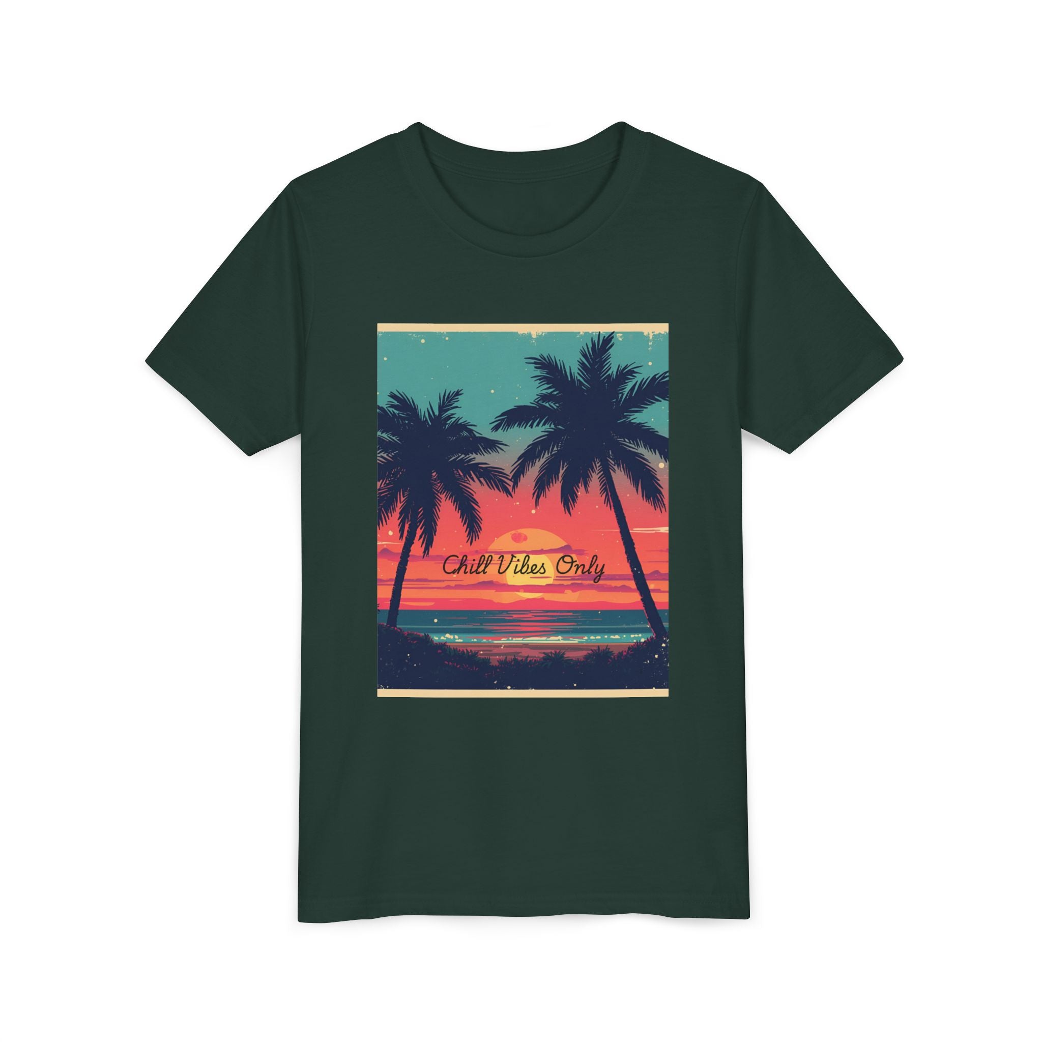 Tropical Sunset Youth Short Sleeve Tee
