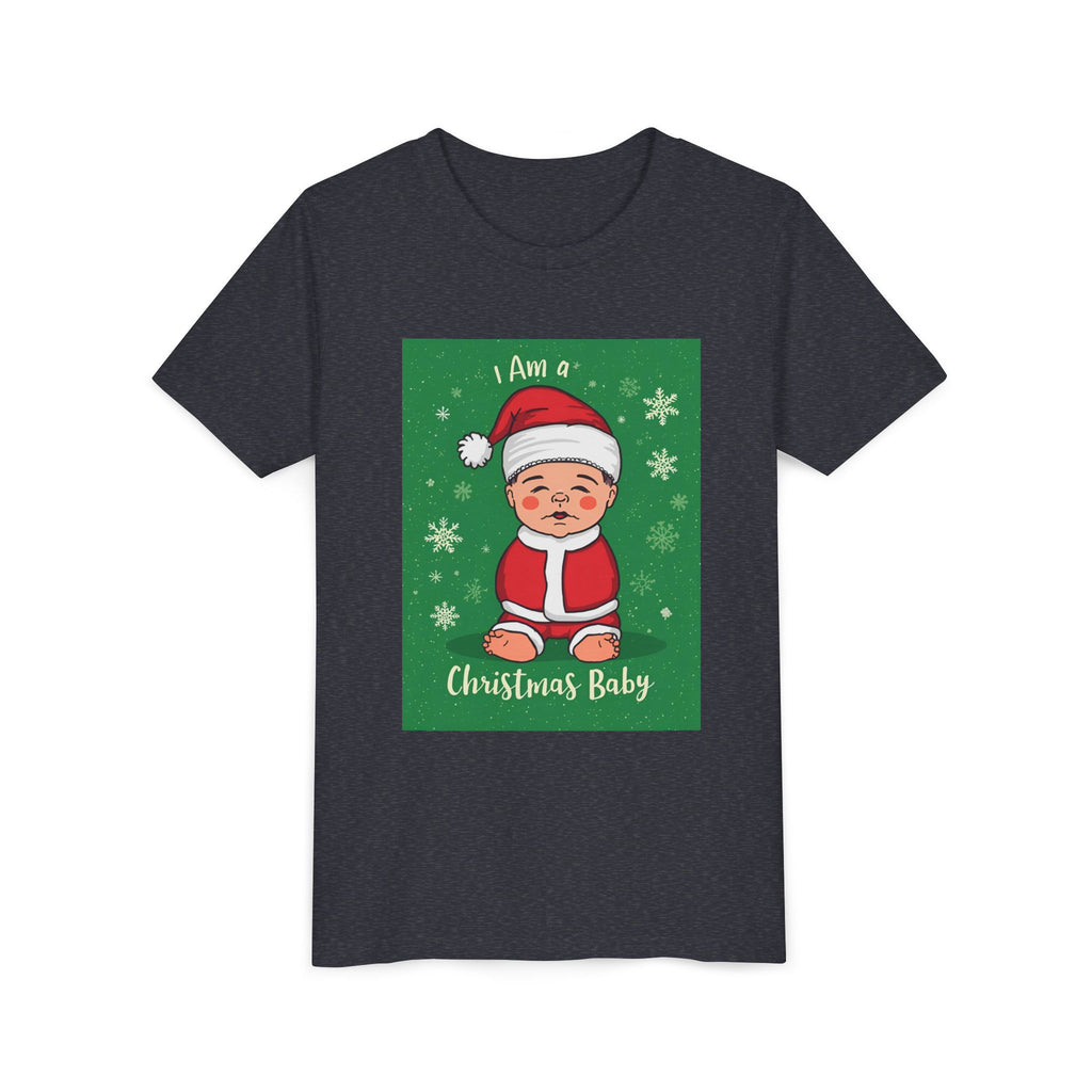 I Am A Christmas Baby Youth Short Sleeve Tee